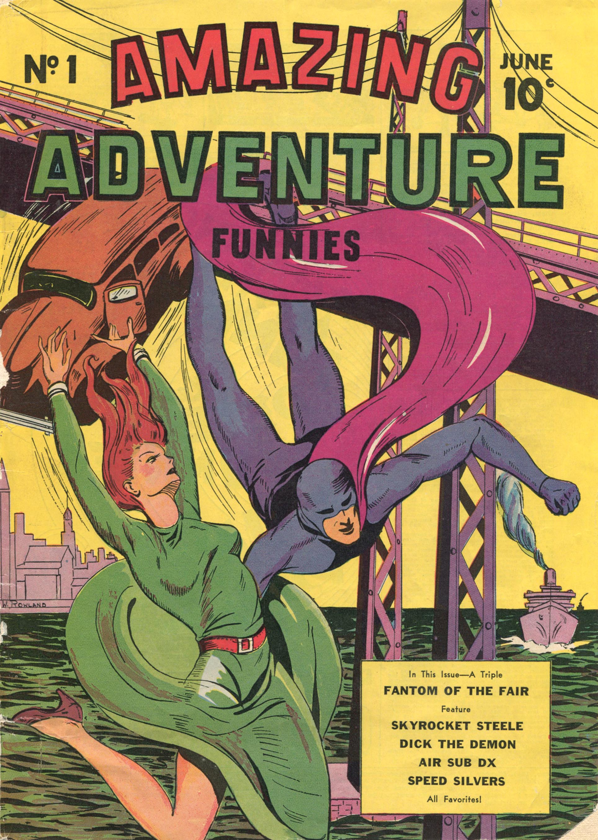Read online Amazing Adventure Funnies comic -  Issue #1 - 1