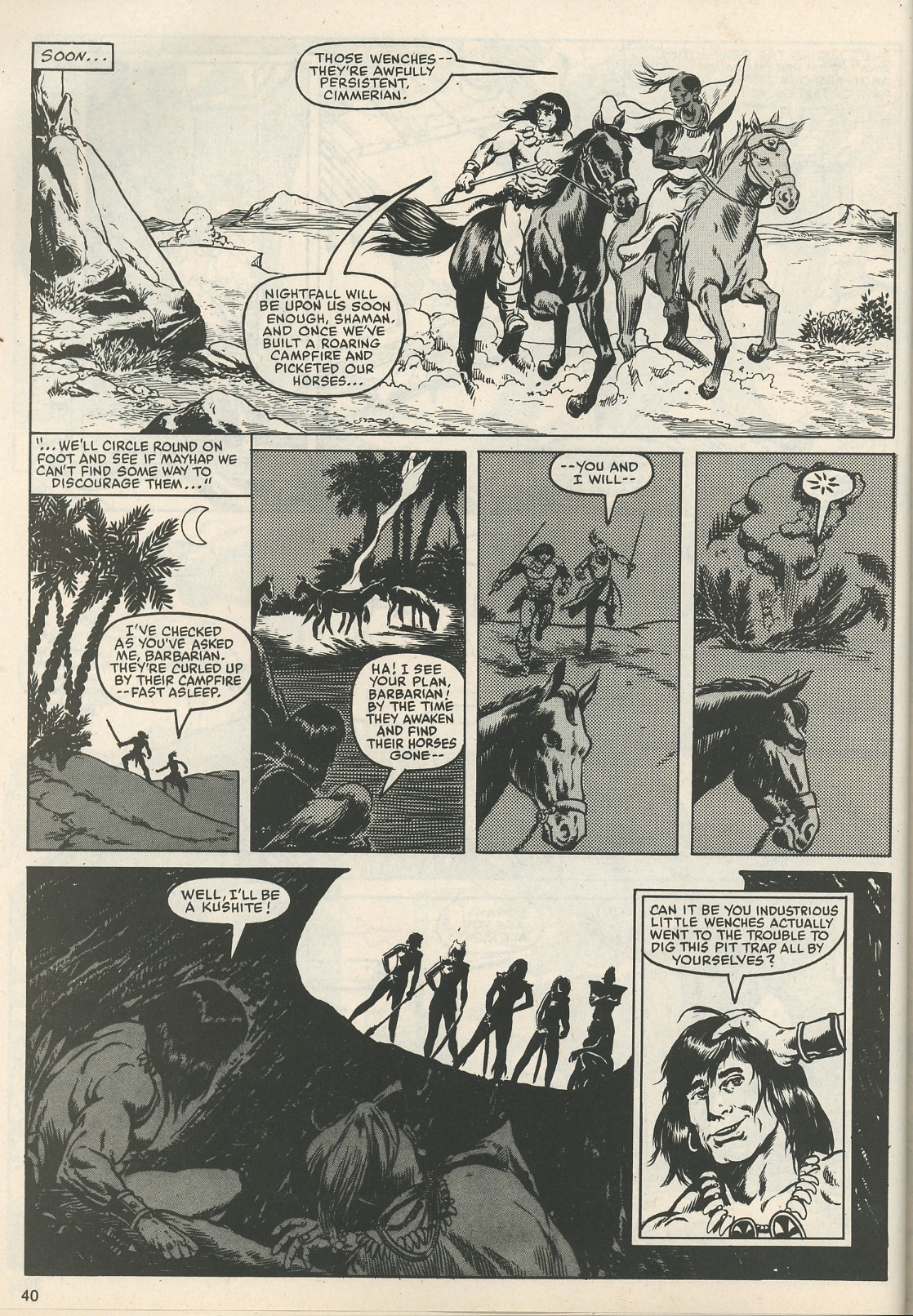 Read online The Savage Sword Of Conan comic -  Issue #111 - 41