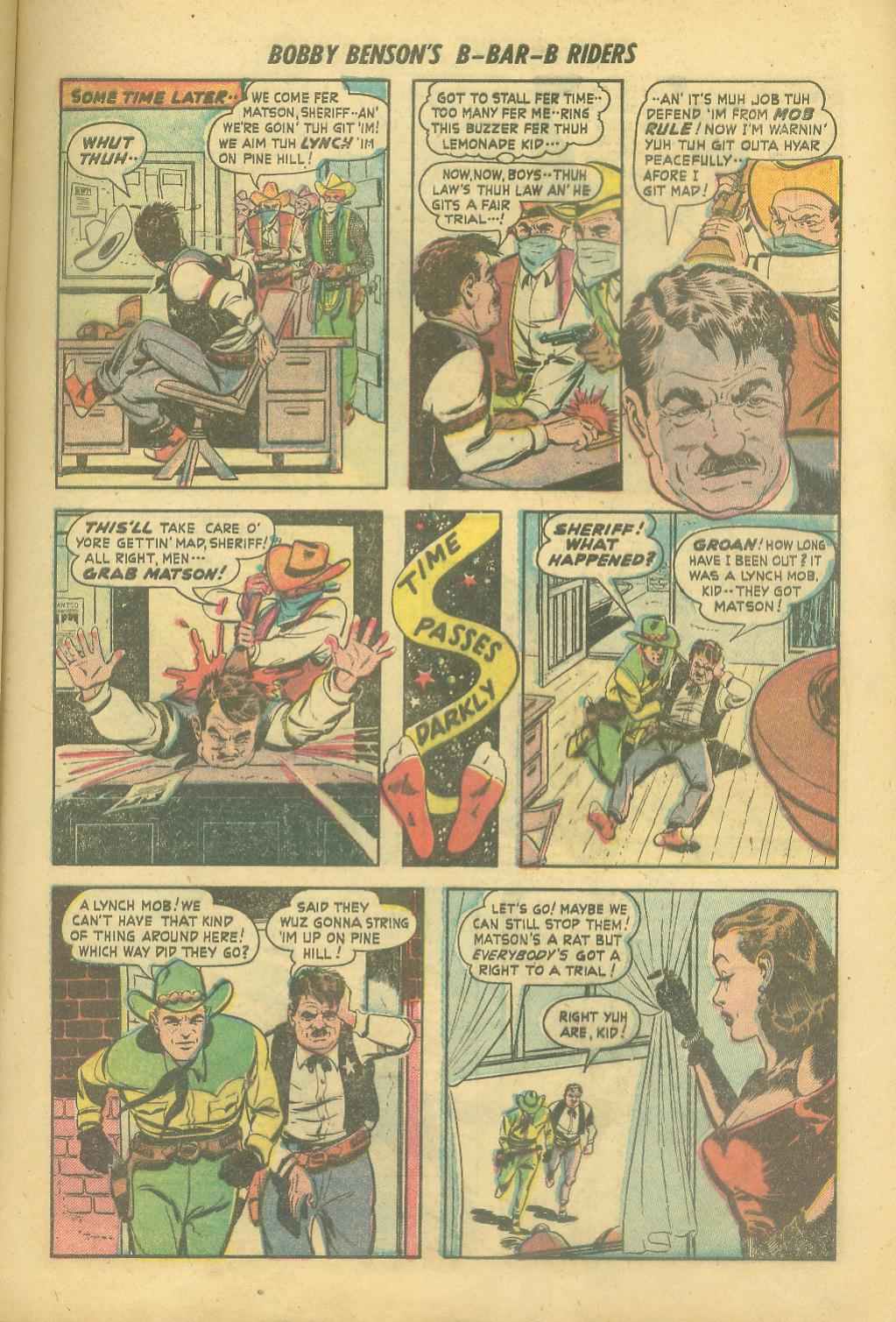 Read online Bobby Benson's B-Bar-B Riders comic -  Issue #6 - 21