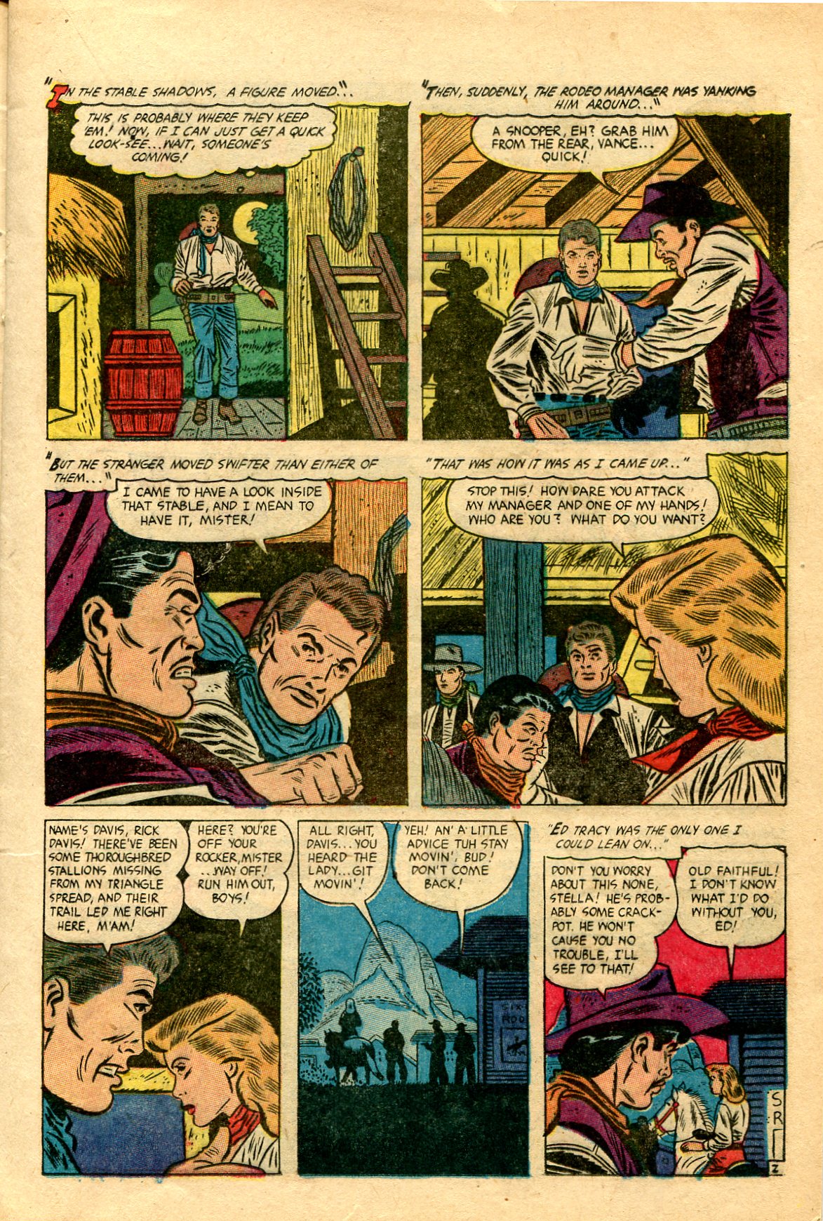 Read online Cowgirl Romances (1950) comic -  Issue #12 - 13