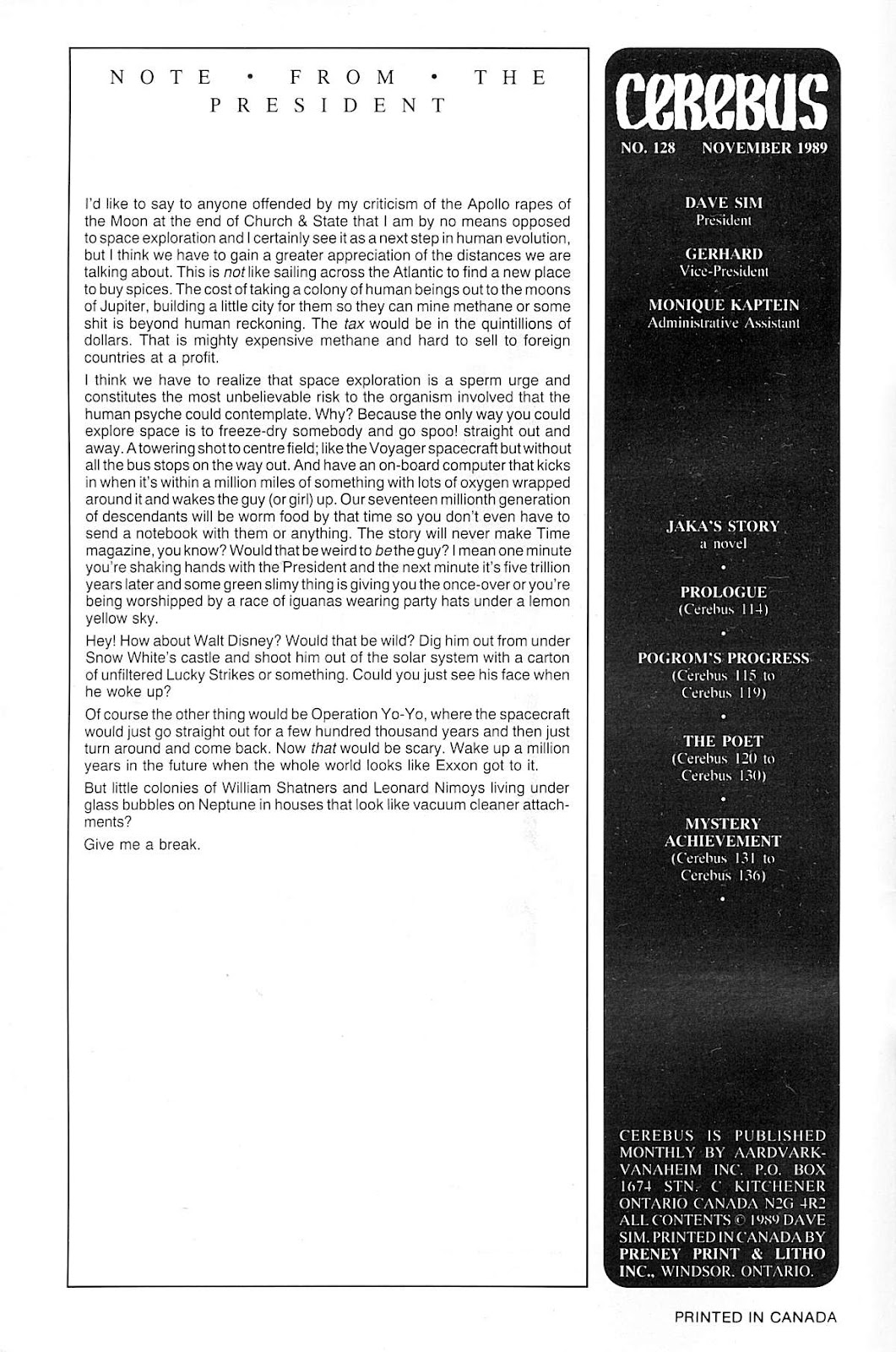 Cerebus issue 128 - Page 2