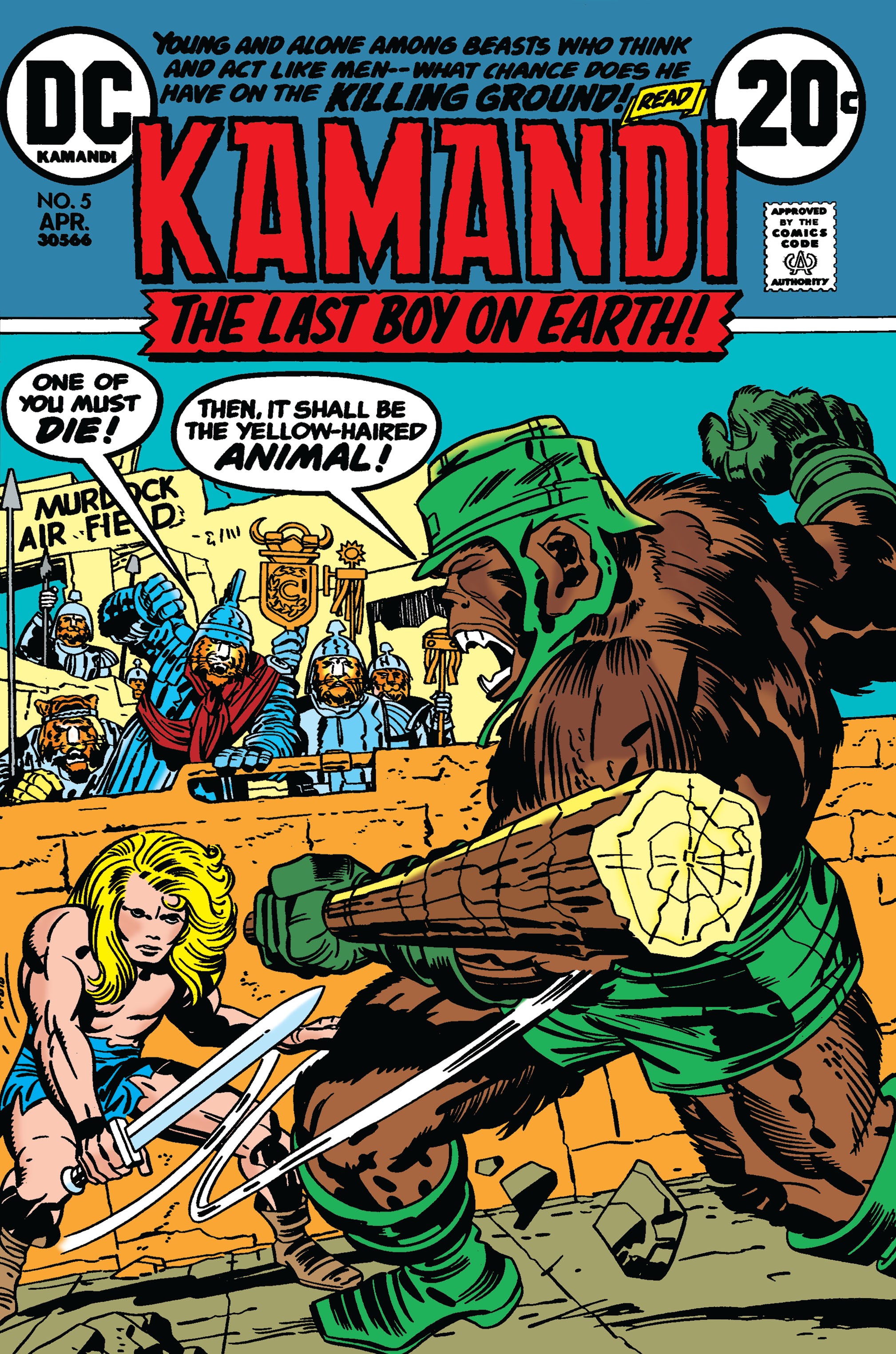 Read online Kamandi, The Last Boy On Earth comic -  Issue #5 - 1