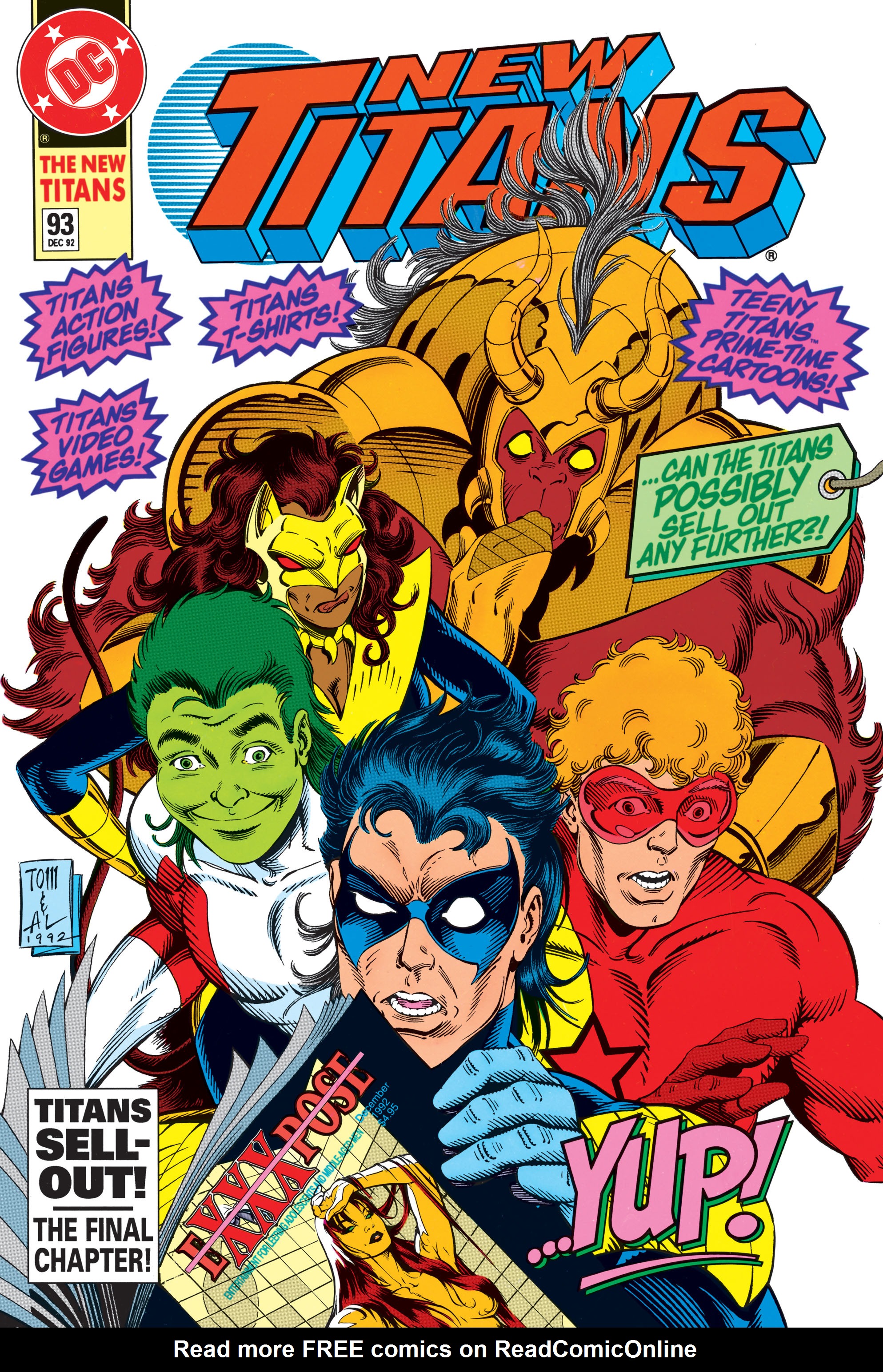 Read online The New Titans (1988) comic -  Issue #93 - 1