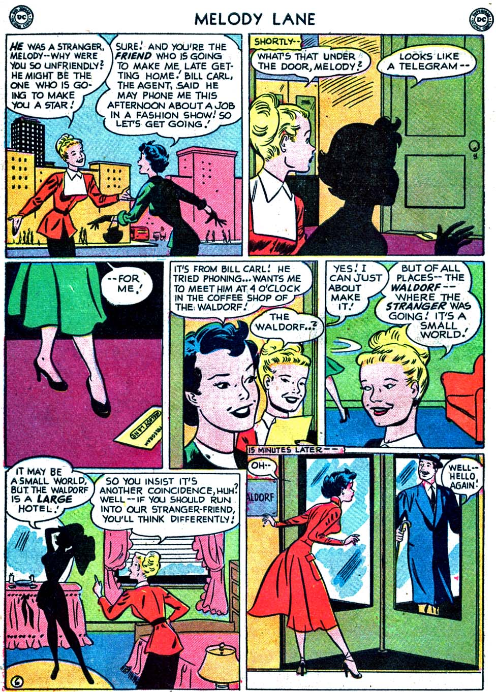 Read online Miss Melody Lane of Broadway comic -  Issue #2 - 8