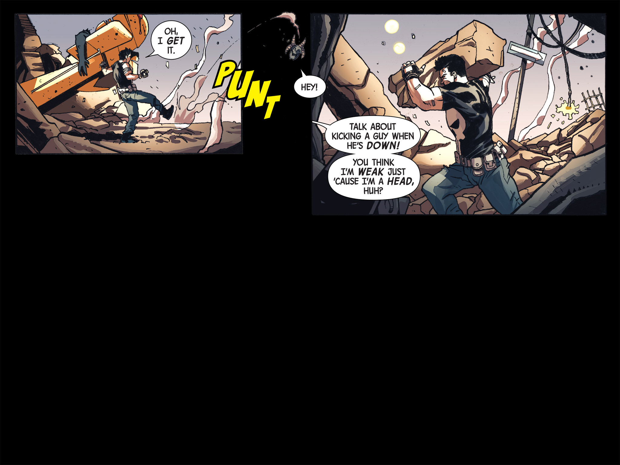 Read online Doctor Strange/Punisher: Magic Bullets Infinite Comic comic -  Issue #7 - 22