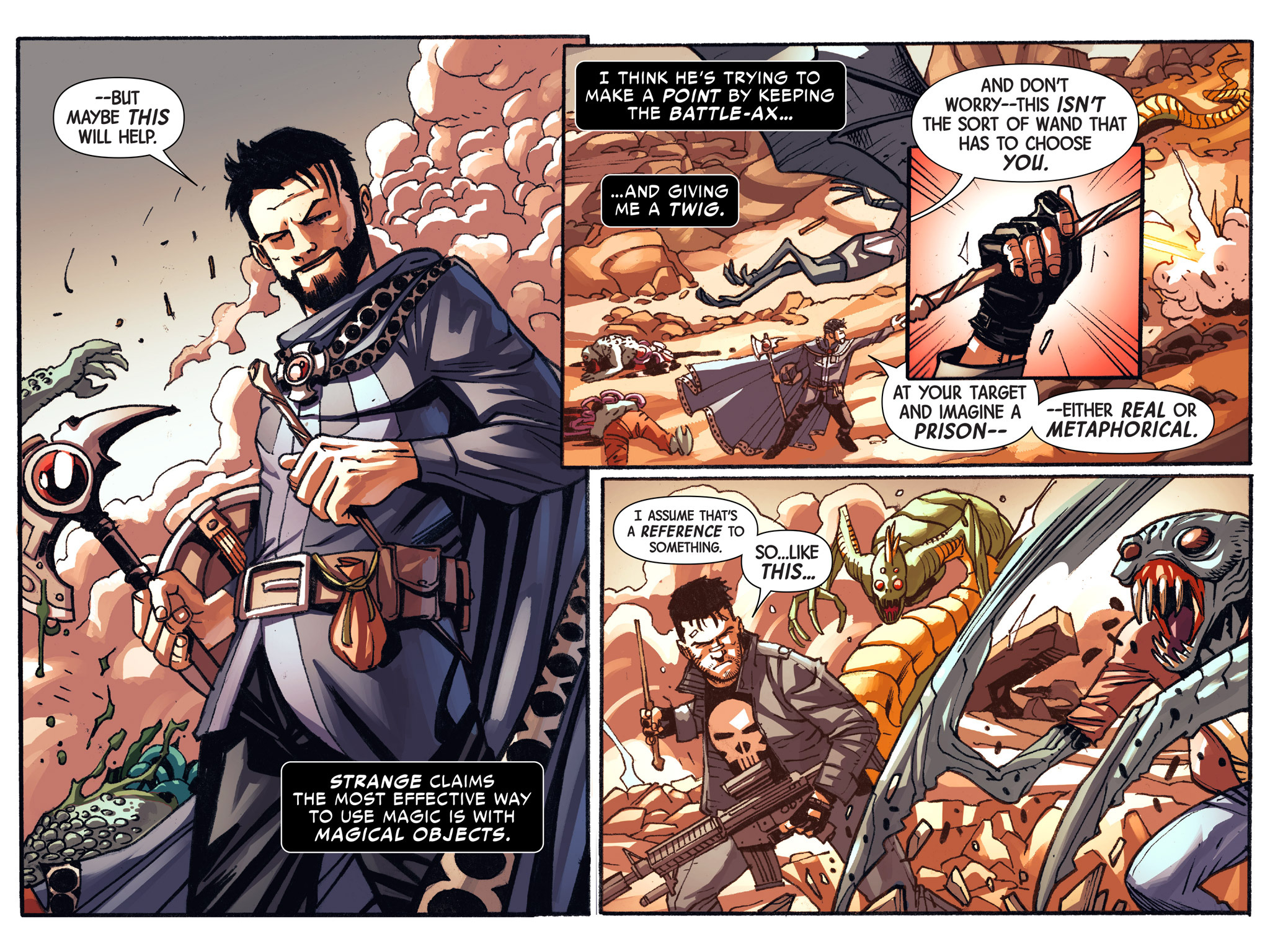 Read online Doctor Strange/Punisher: Magic Bullets Infinite Comic comic -  Issue #3 - 21