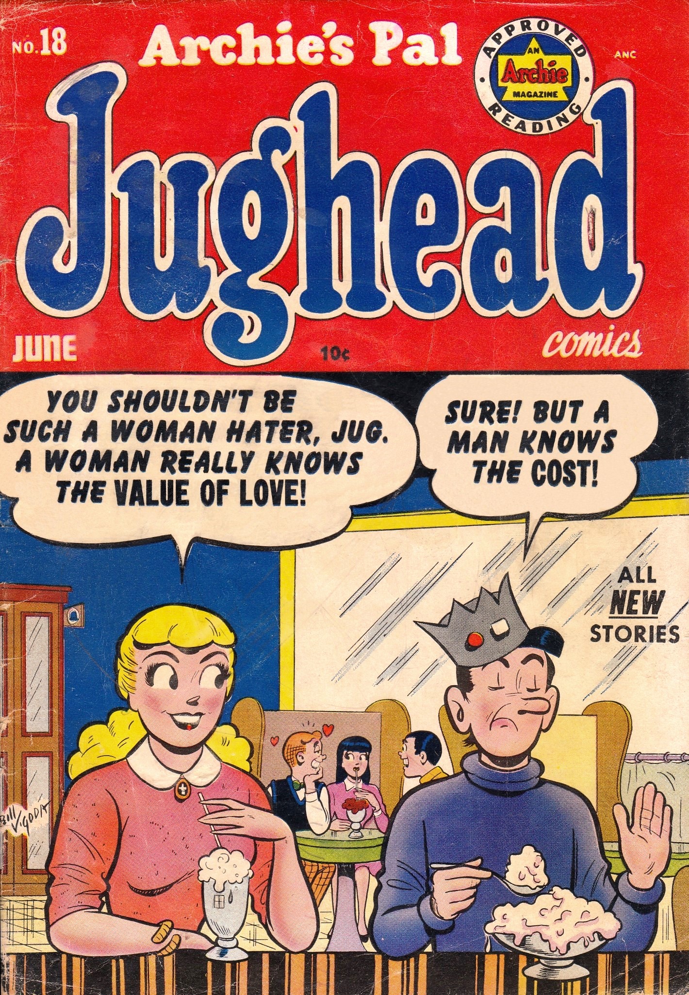 Read online Archie's Pal Jughead comic -  Issue #18 - 1