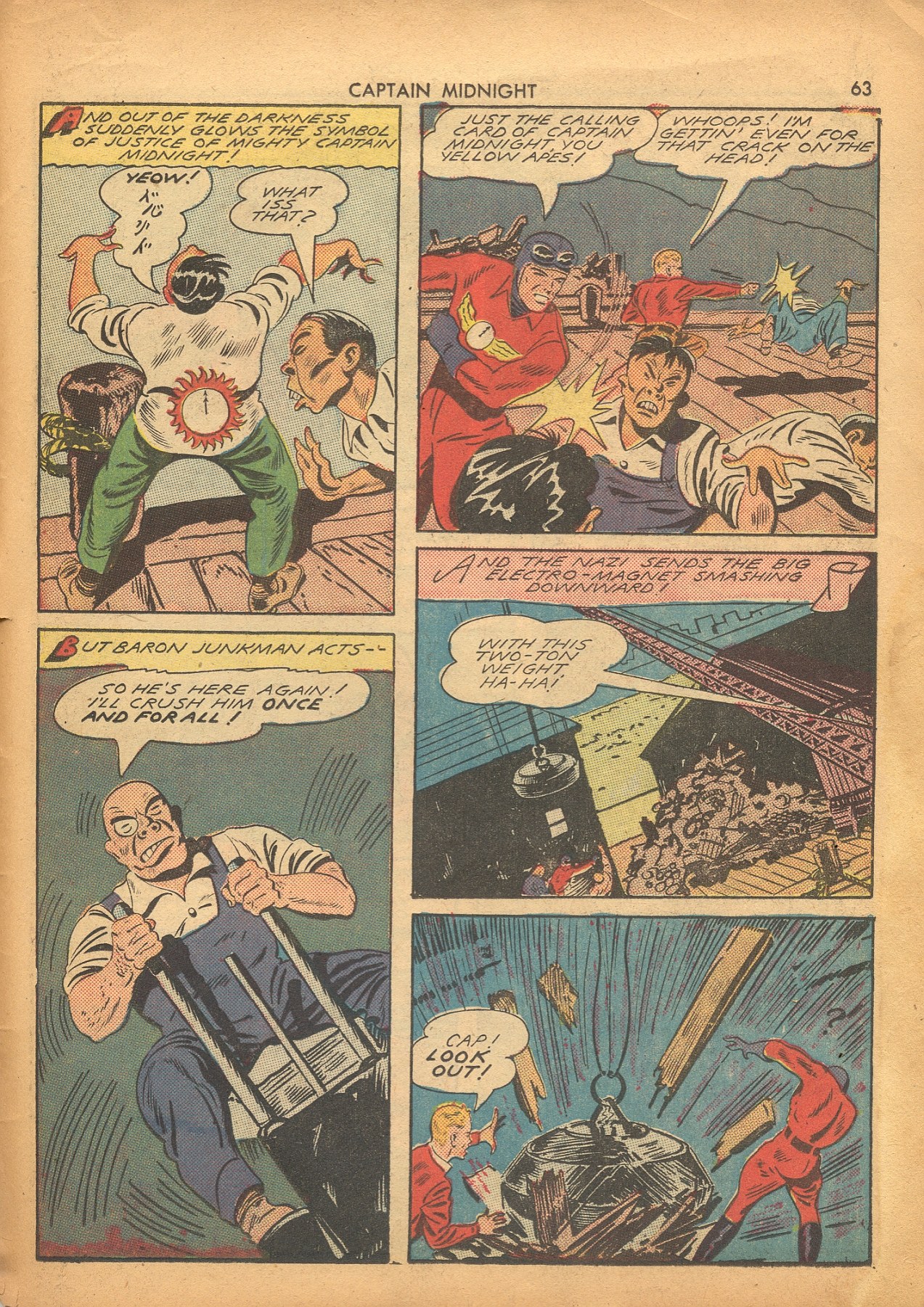 Read online Captain Midnight (1942) comic -  Issue #4 - 64