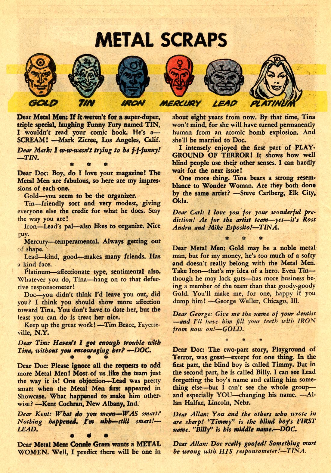 Read online Metal Men (1963) comic -  Issue #12 - 12