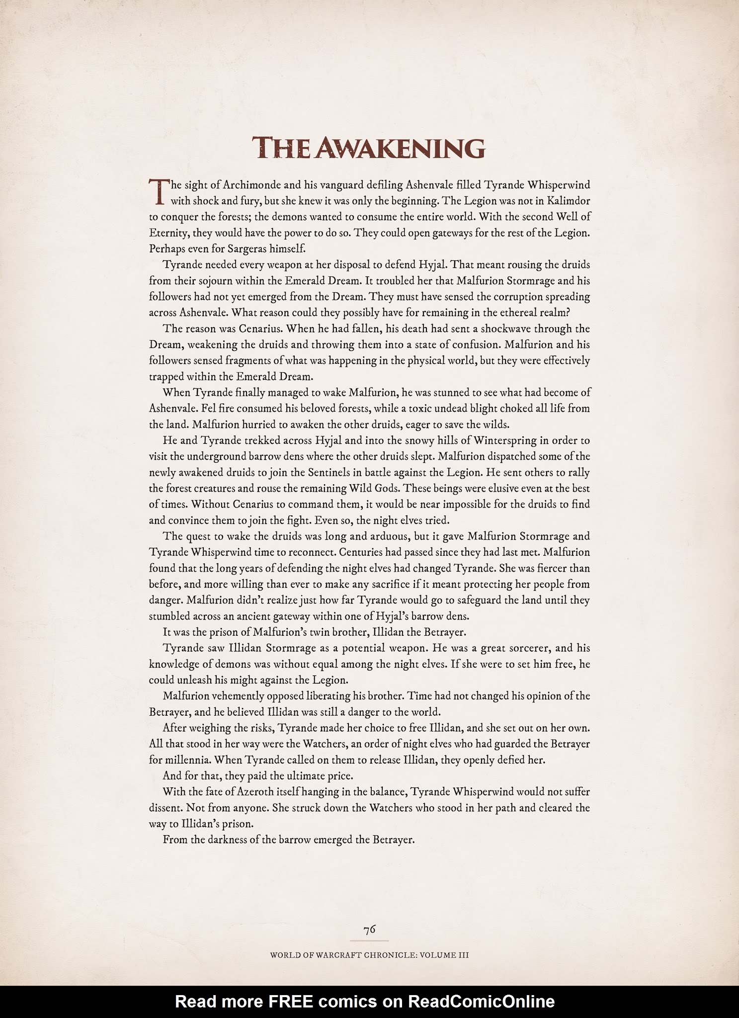 Read online World of Warcraft Chronicle Vol. 3 comic -  Issue # Full - 74