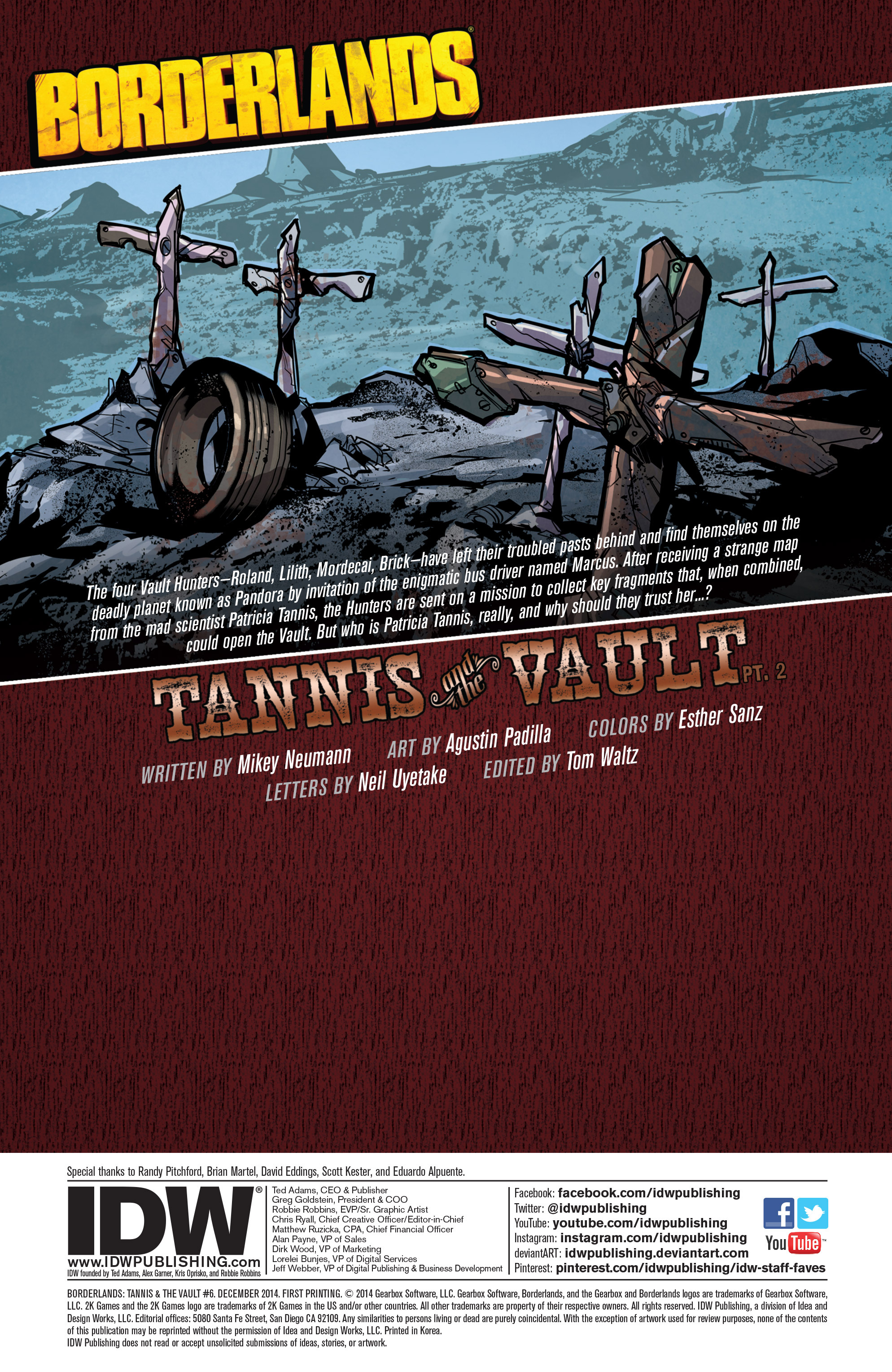 Read online Borderlands: Tannis & the Vault comic -  Issue #6 - 2