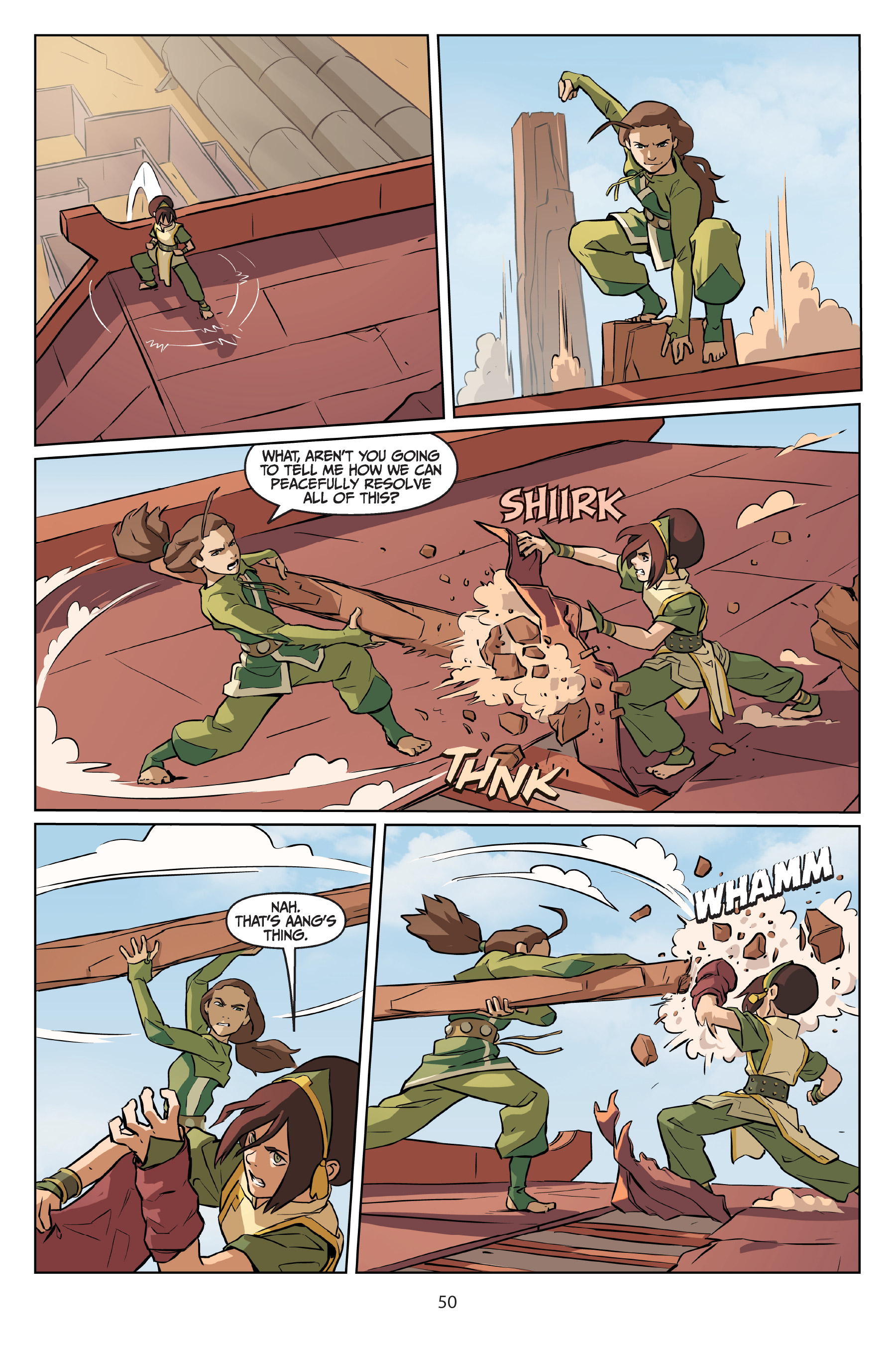 Read online Nickelodeon Avatar: The Last Airbender - Imbalance comic -  Issue # TPB 3 - 51