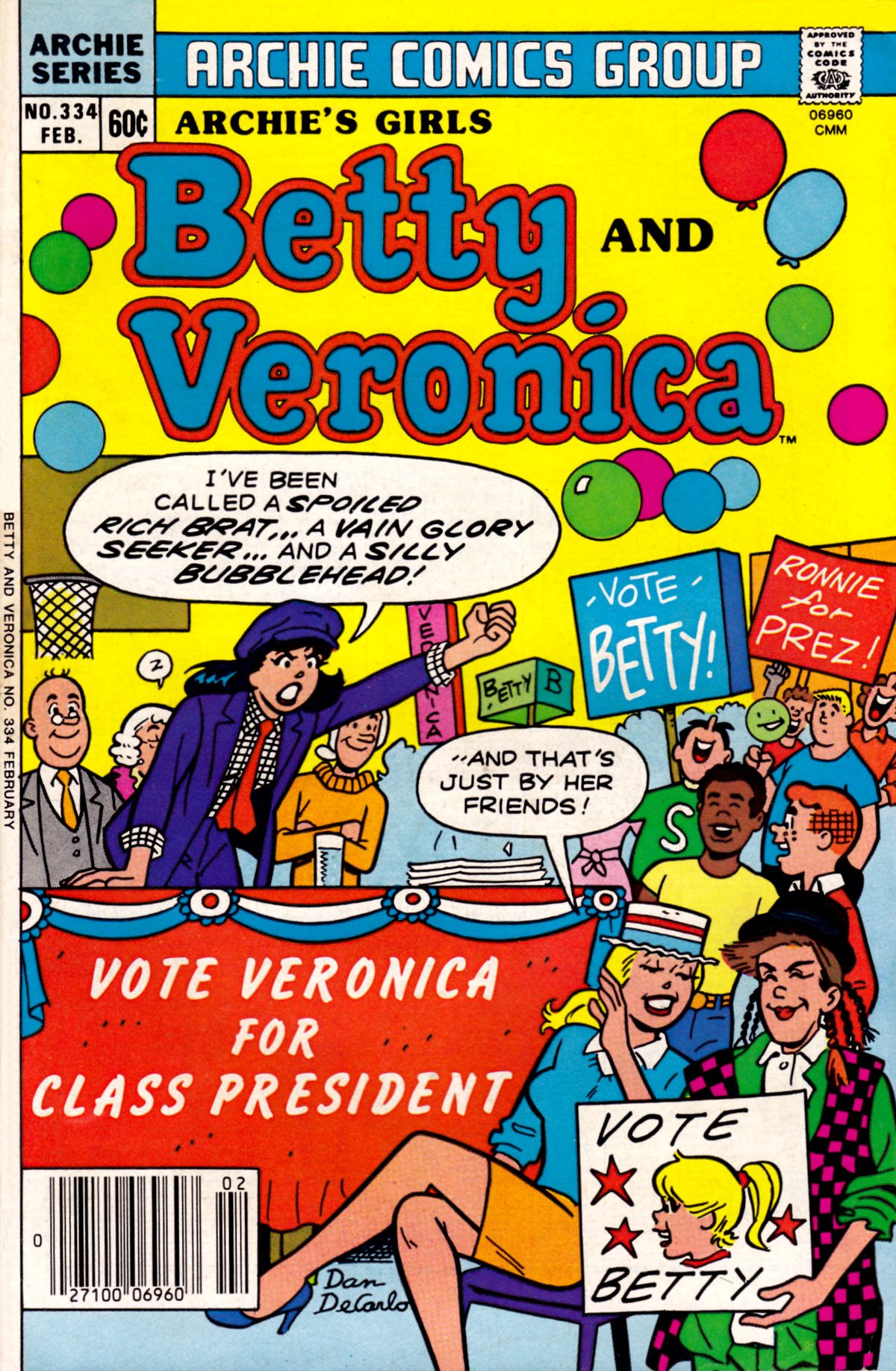 Read online Archie's Girls Betty and Veronica comic -  Issue #334 - 1