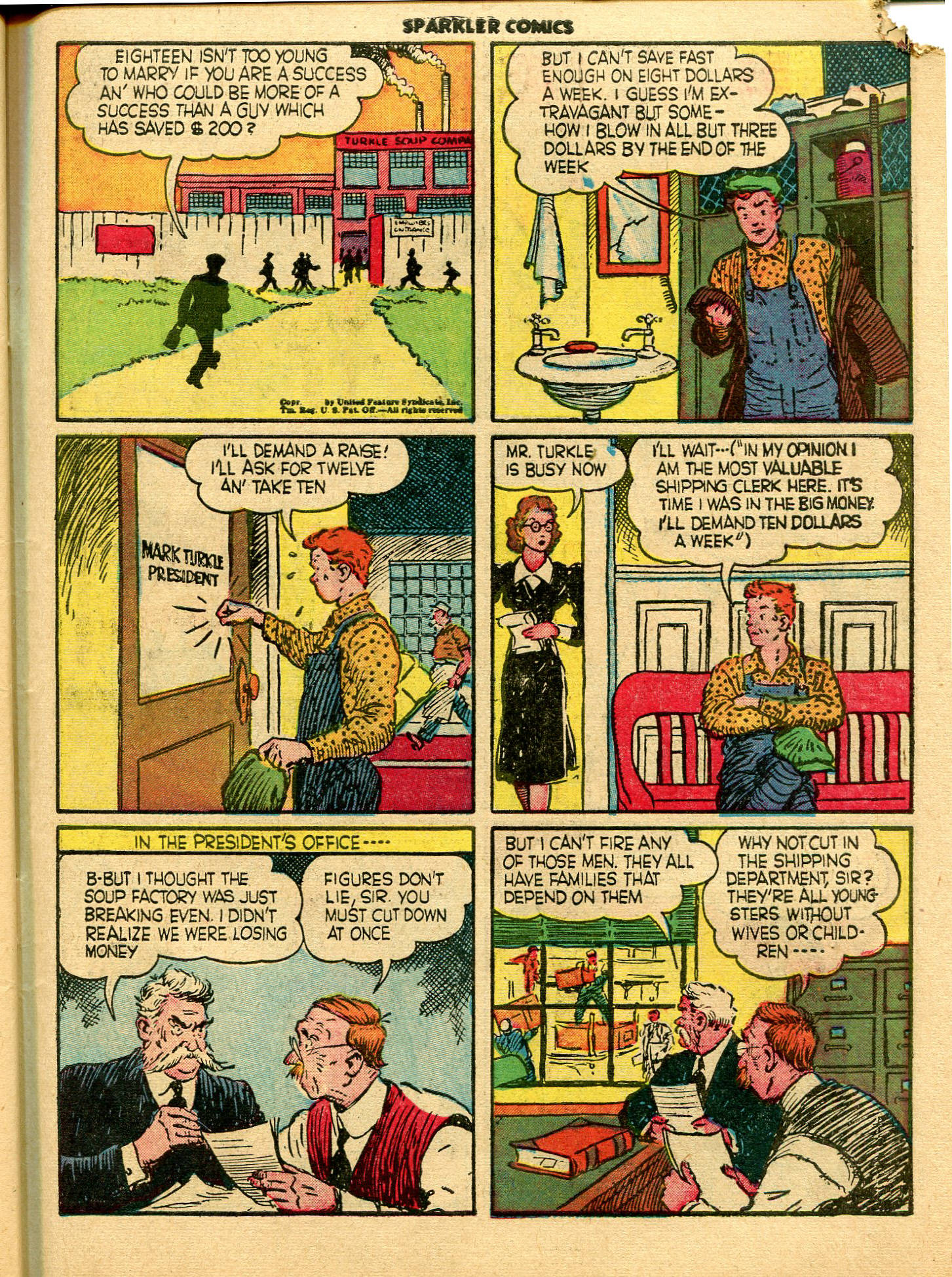 Read online Sparkler Comics comic -  Issue #6 - 62