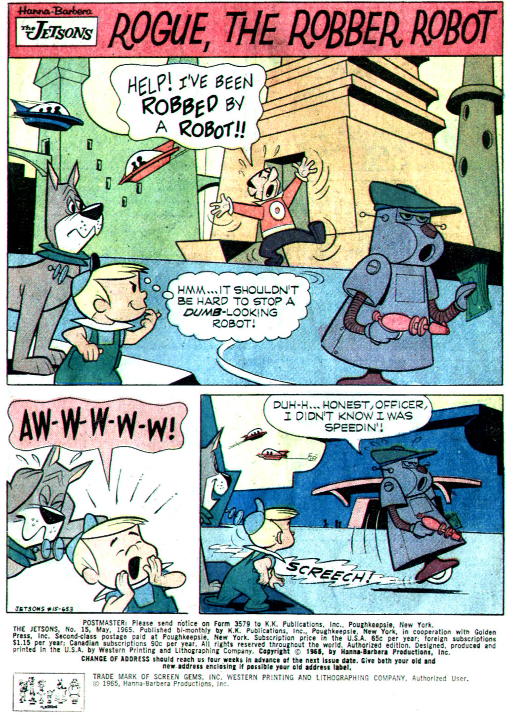 Read online The Jetsons (1963) comic -  Issue #15 - 3