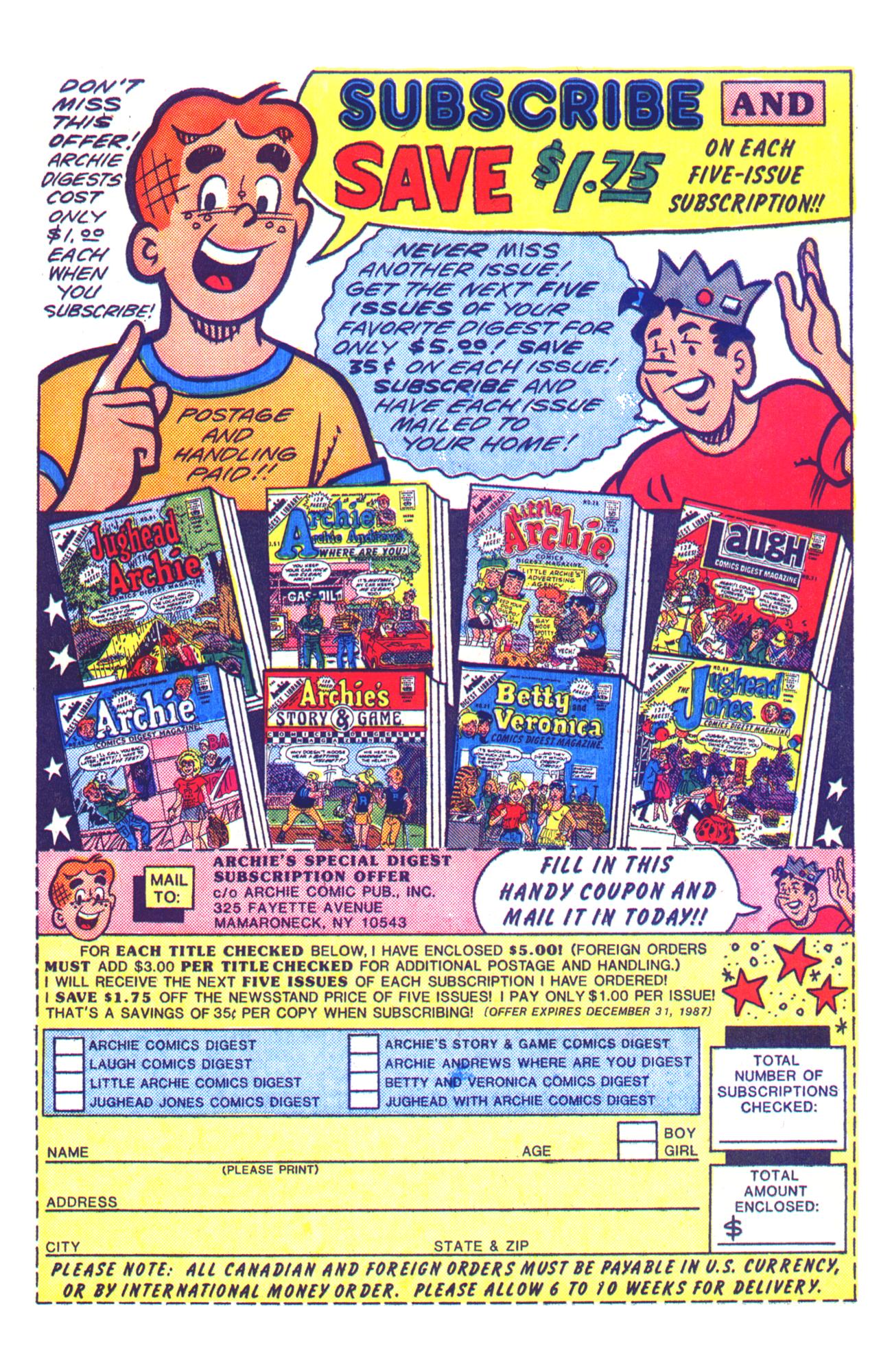 Read online Archie Giant Series Magazine comic -  Issue #577 - 25