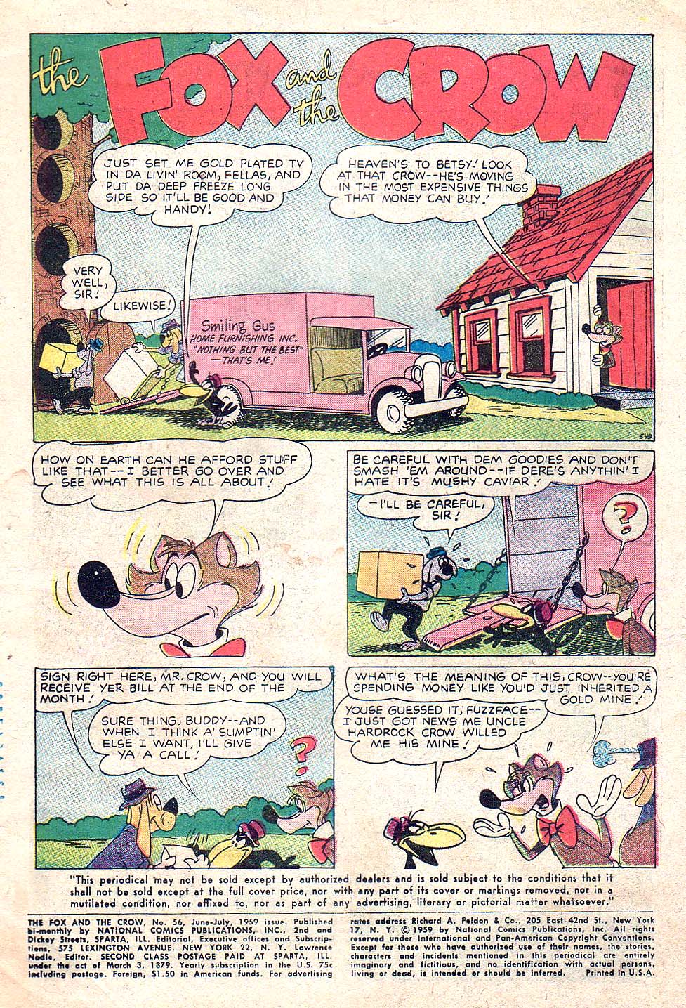 Read online The Fox and the Crow comic -  Issue #56 - 3