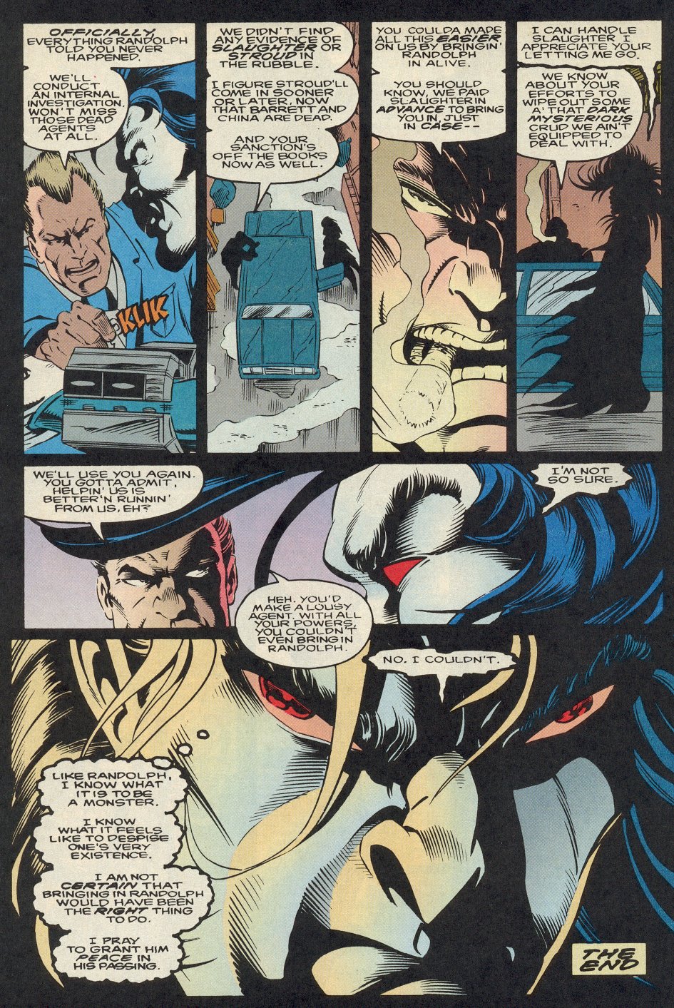 Read online Morbius: The Living Vampire (1992) comic -  Issue #23 - 24