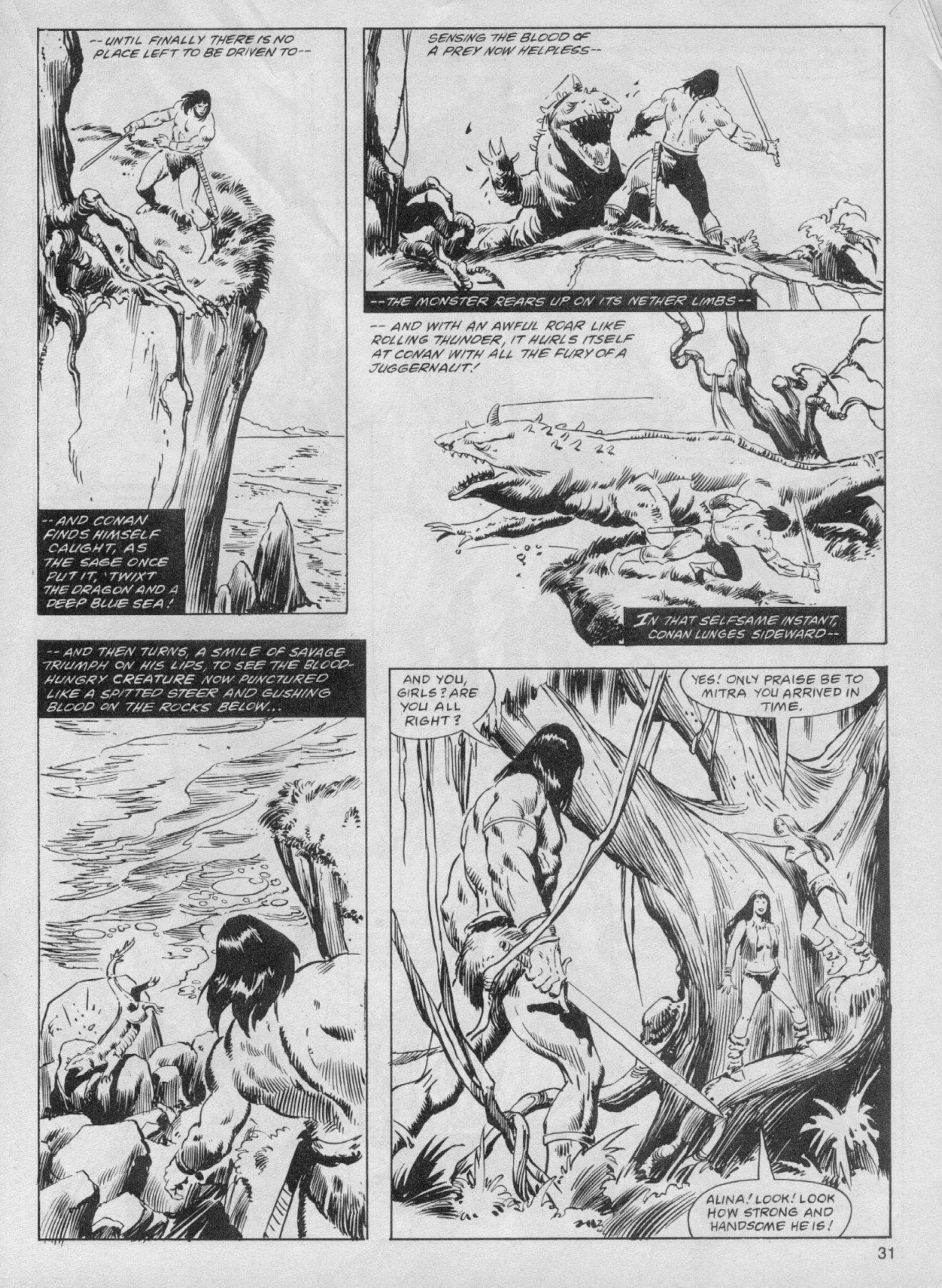 Read online The Savage Sword Of Conan comic -  Issue #61 - 31