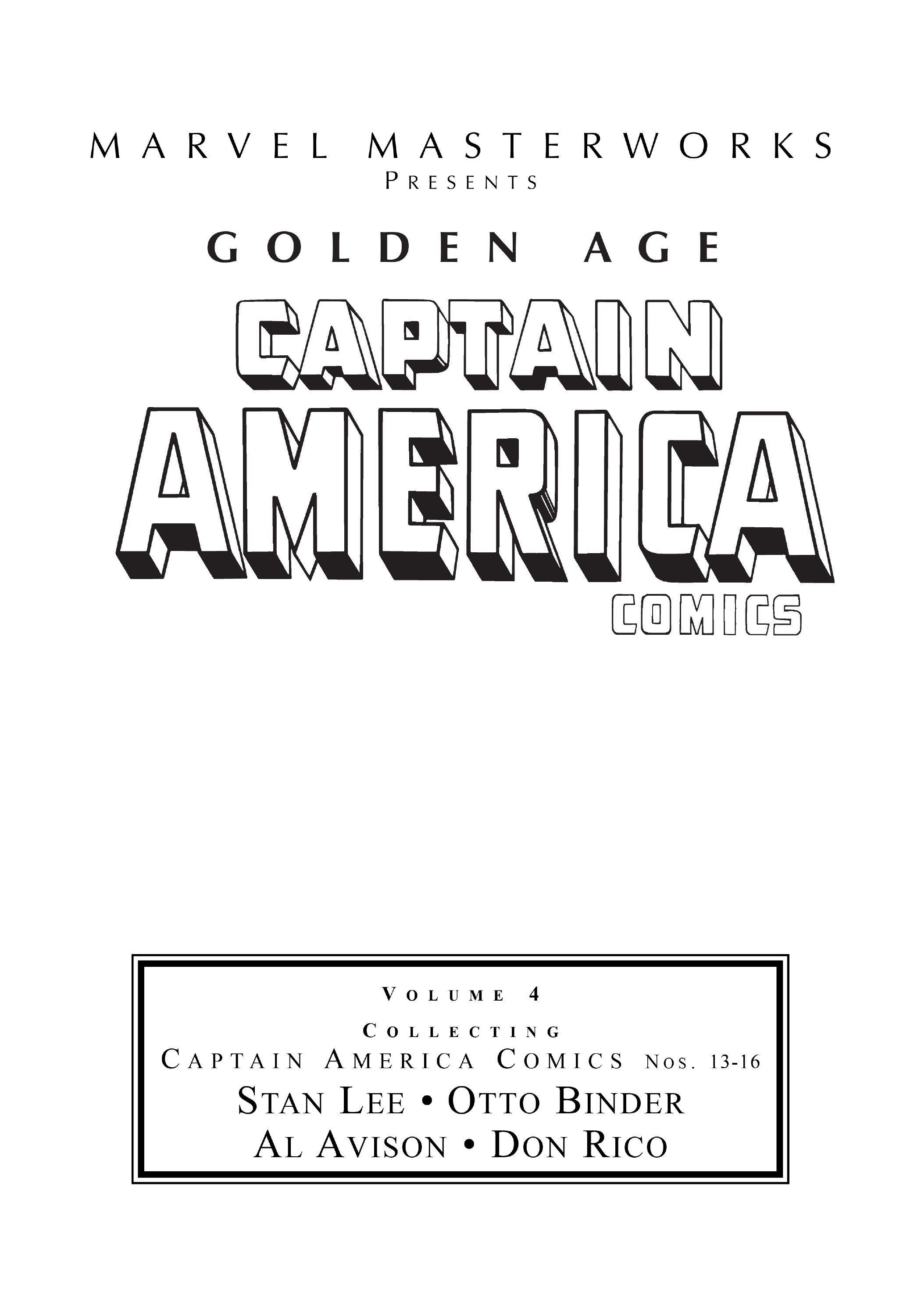 Read online Marvel Masterworks: Golden Age Captain America comic -  Issue # TPB 4 (Part 1) - 2