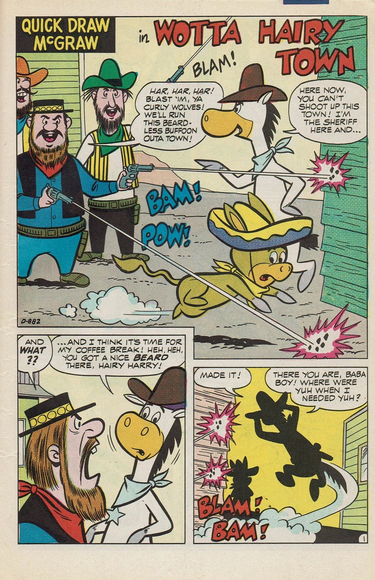 Read online Huckleberry Hound / Quick Draw McGraw Giant Size Flip Book comic -  Issue # Full - 21