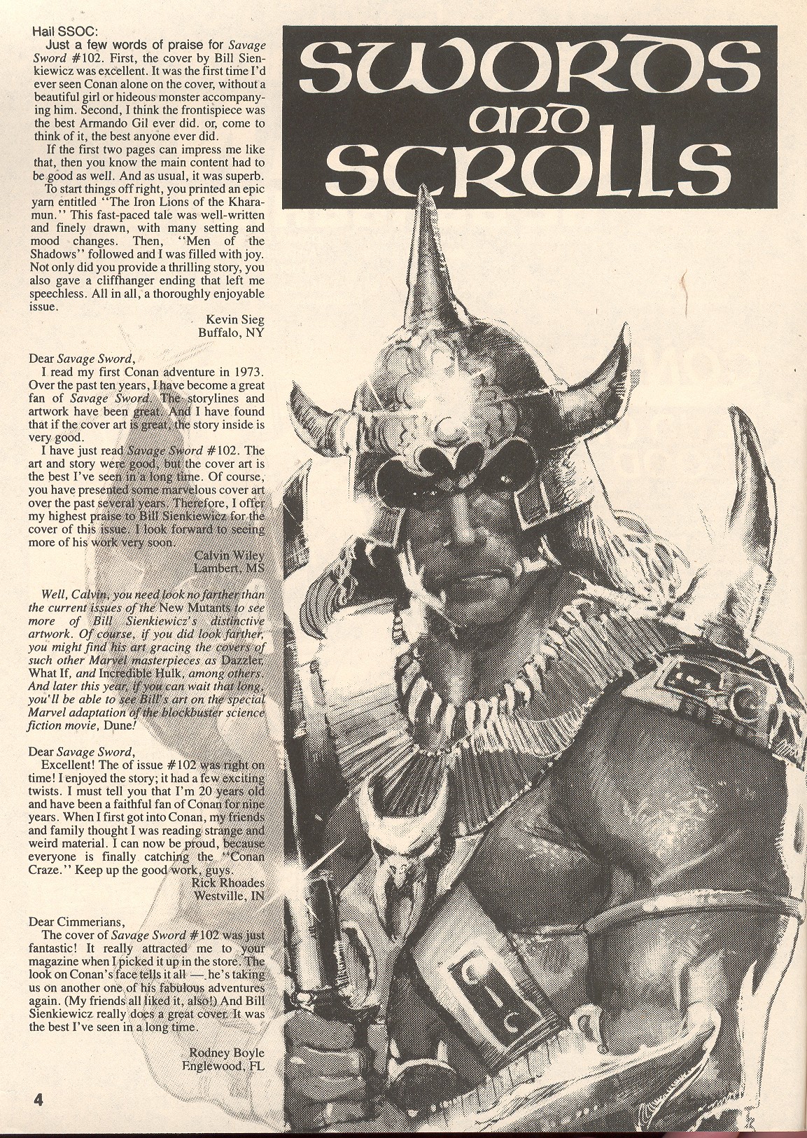 Read online The Savage Sword Of Conan comic -  Issue #106 - 4