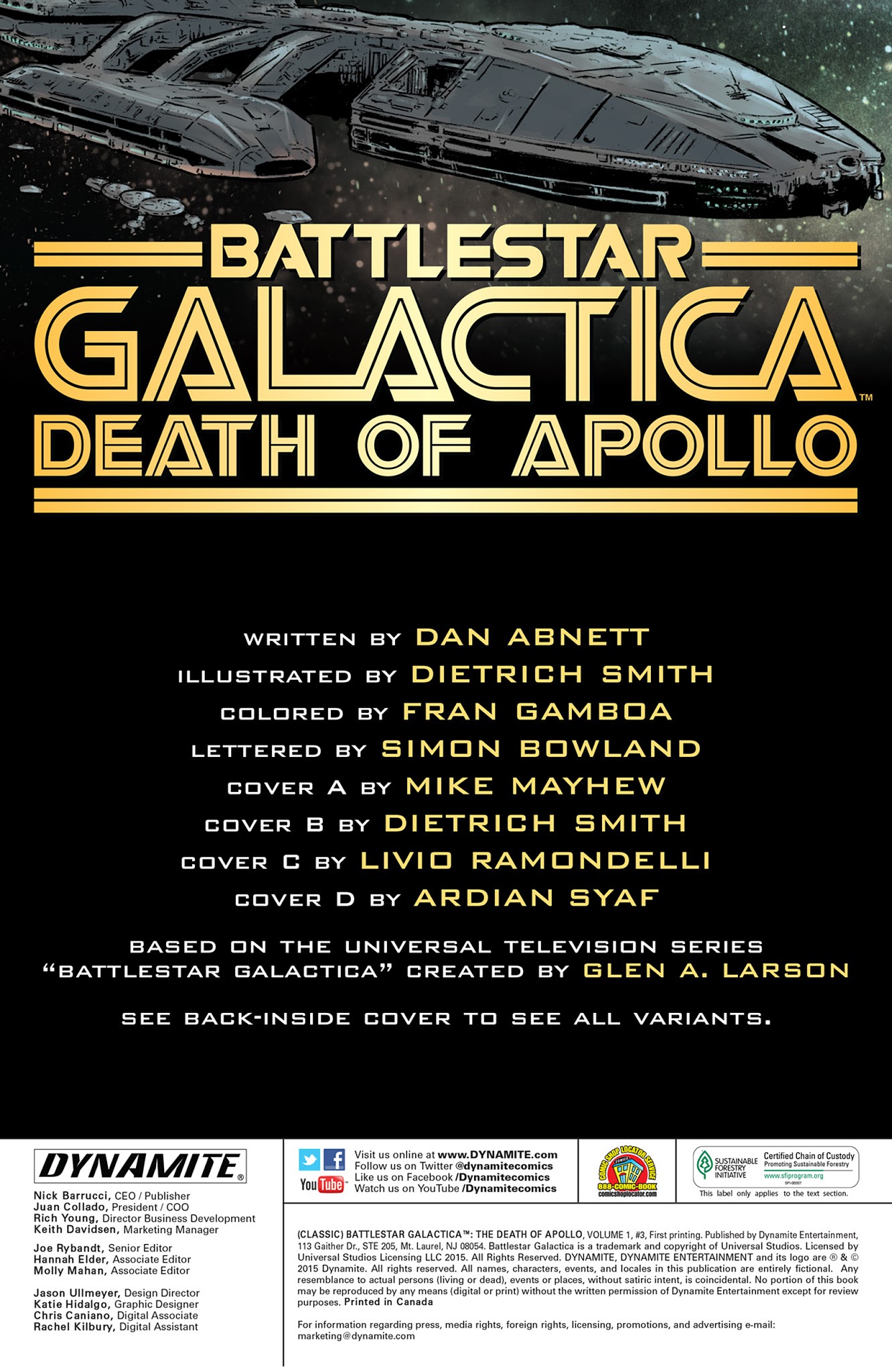 Read online Classic Battlestar Galactica: The Death of Apollo comic -  Issue #3 - 2