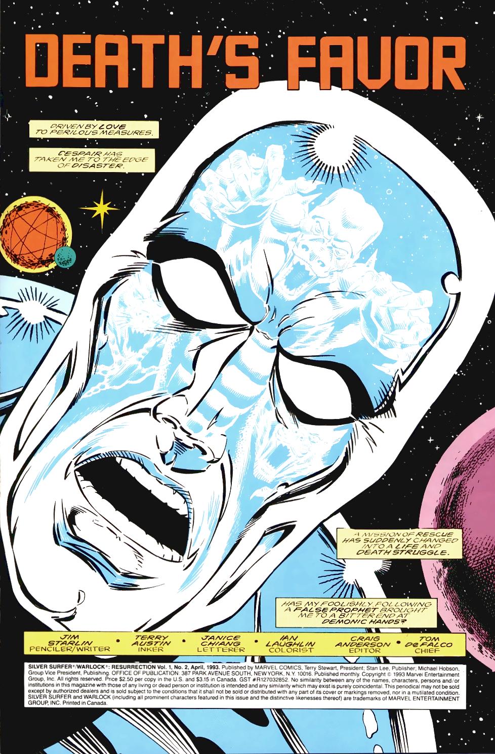 Read online Silver Surfer/Warlock: Resurrection comic -  Issue #2 - 2