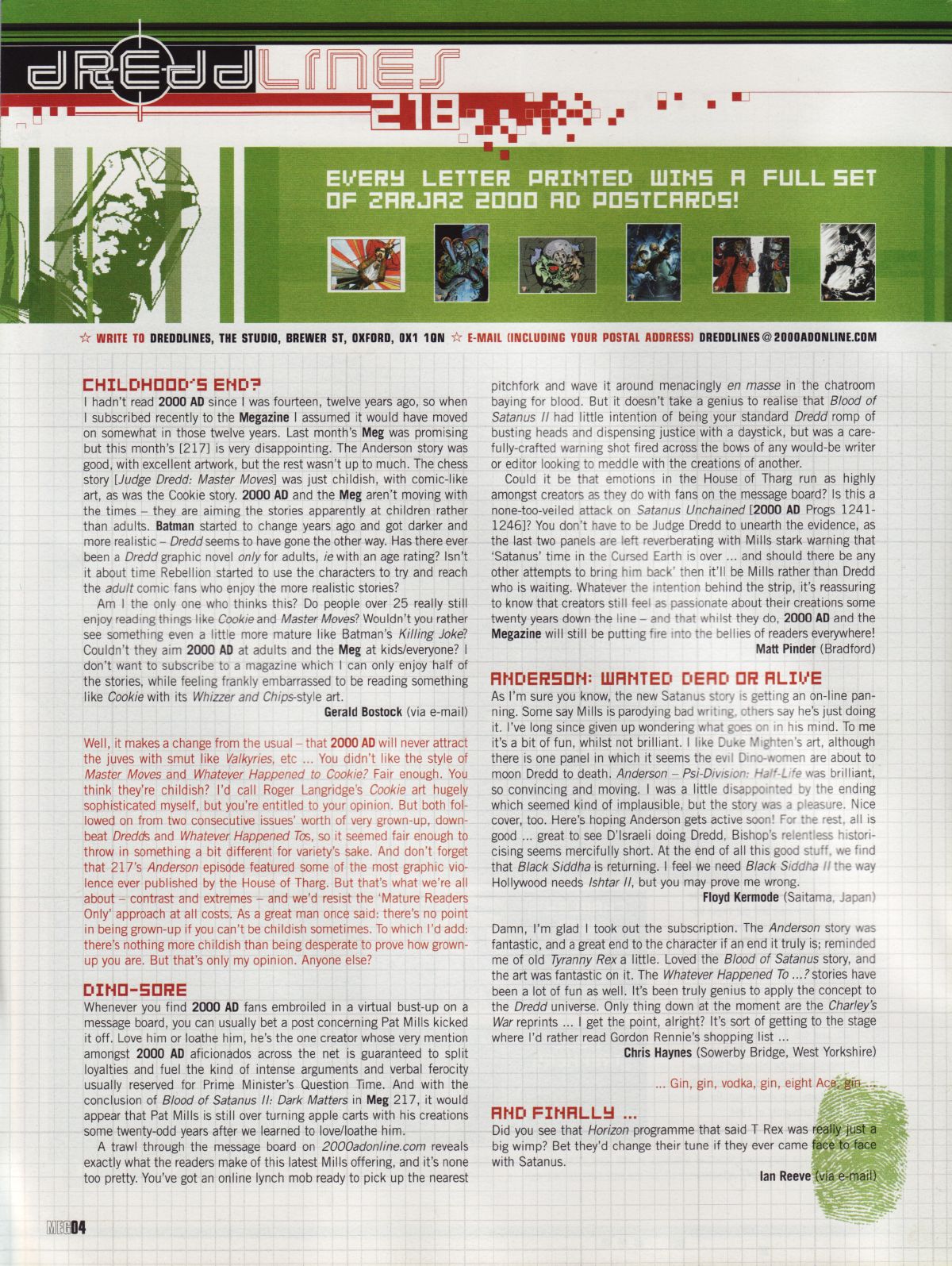 Judge Dredd Megazine (Vol. 5) issue 218 - Page 4