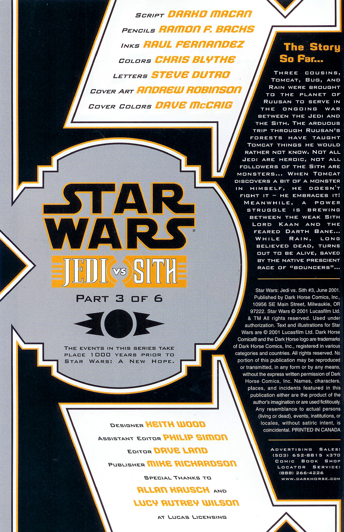 Read online Star Wars: Jedi vs. Sith comic -  Issue #3 - 2