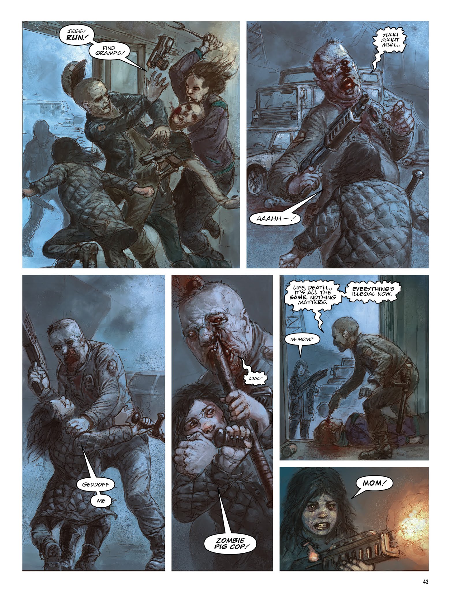 Read online The Dark Judges: The Fall of Deadworld comic -  Issue # TPB - 44