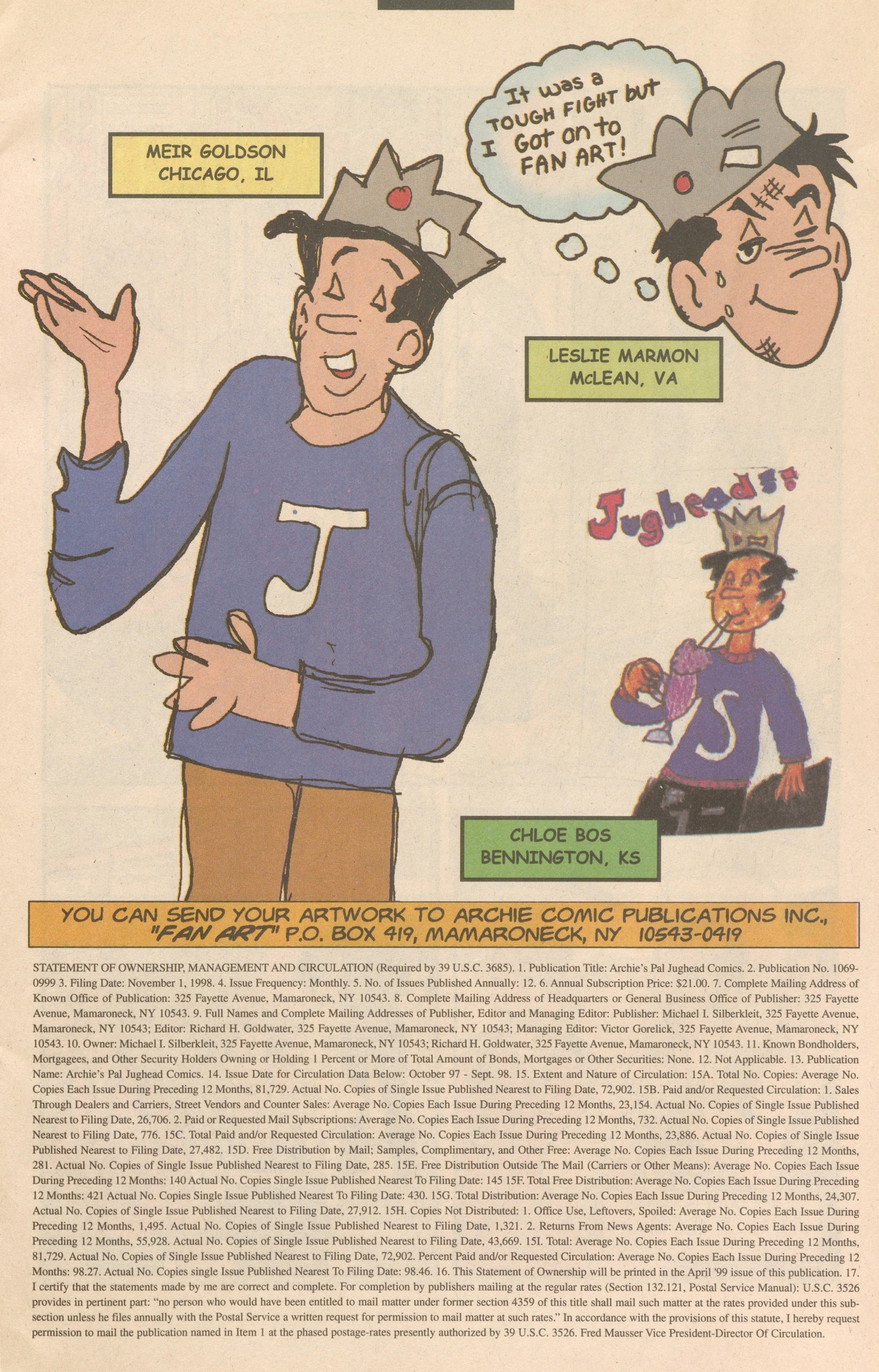 Read online Archie's Pal Jughead Comics comic -  Issue #115 - 11
