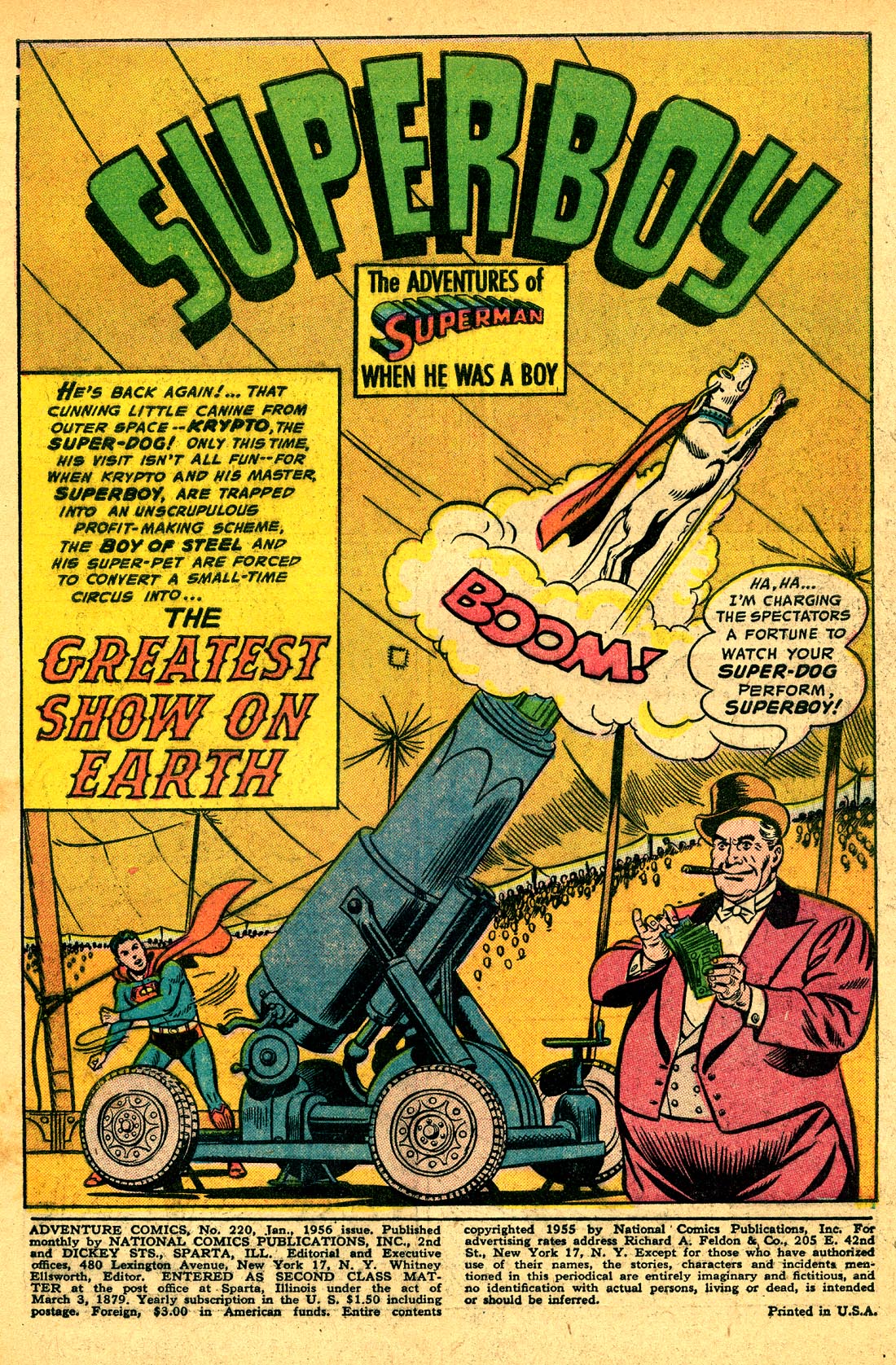 Read online Adventure Comics (1938) comic -  Issue #220 - 3