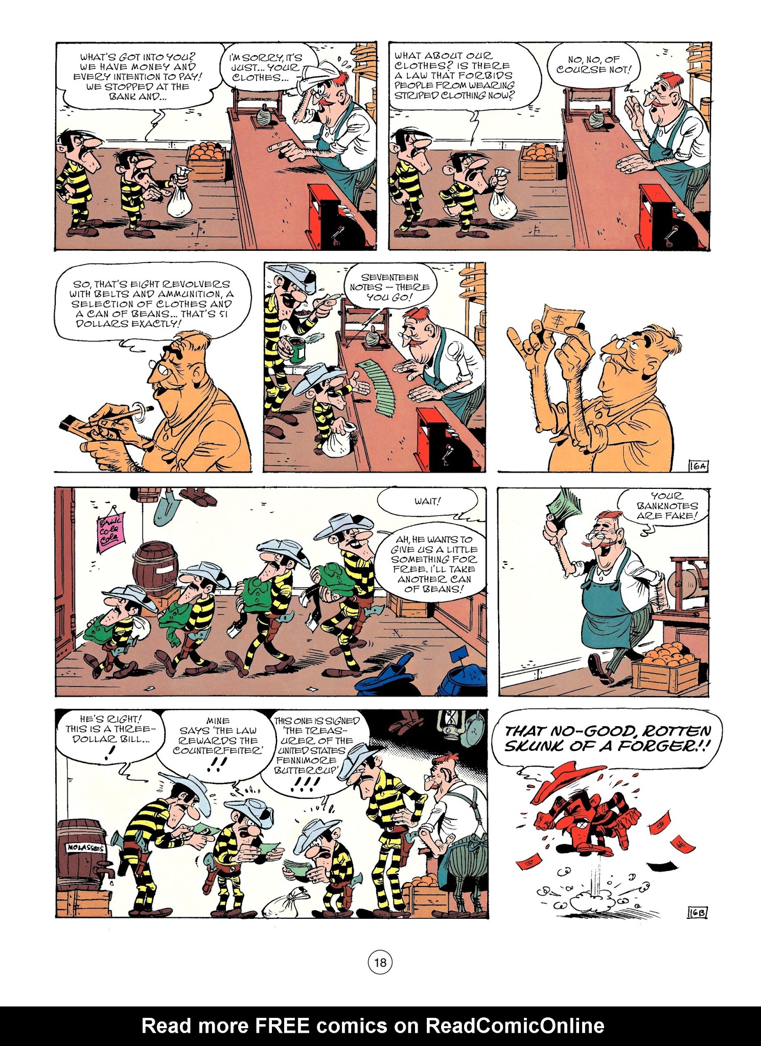 Read online A Lucky Luke Adventure comic -  Issue #58 - 18