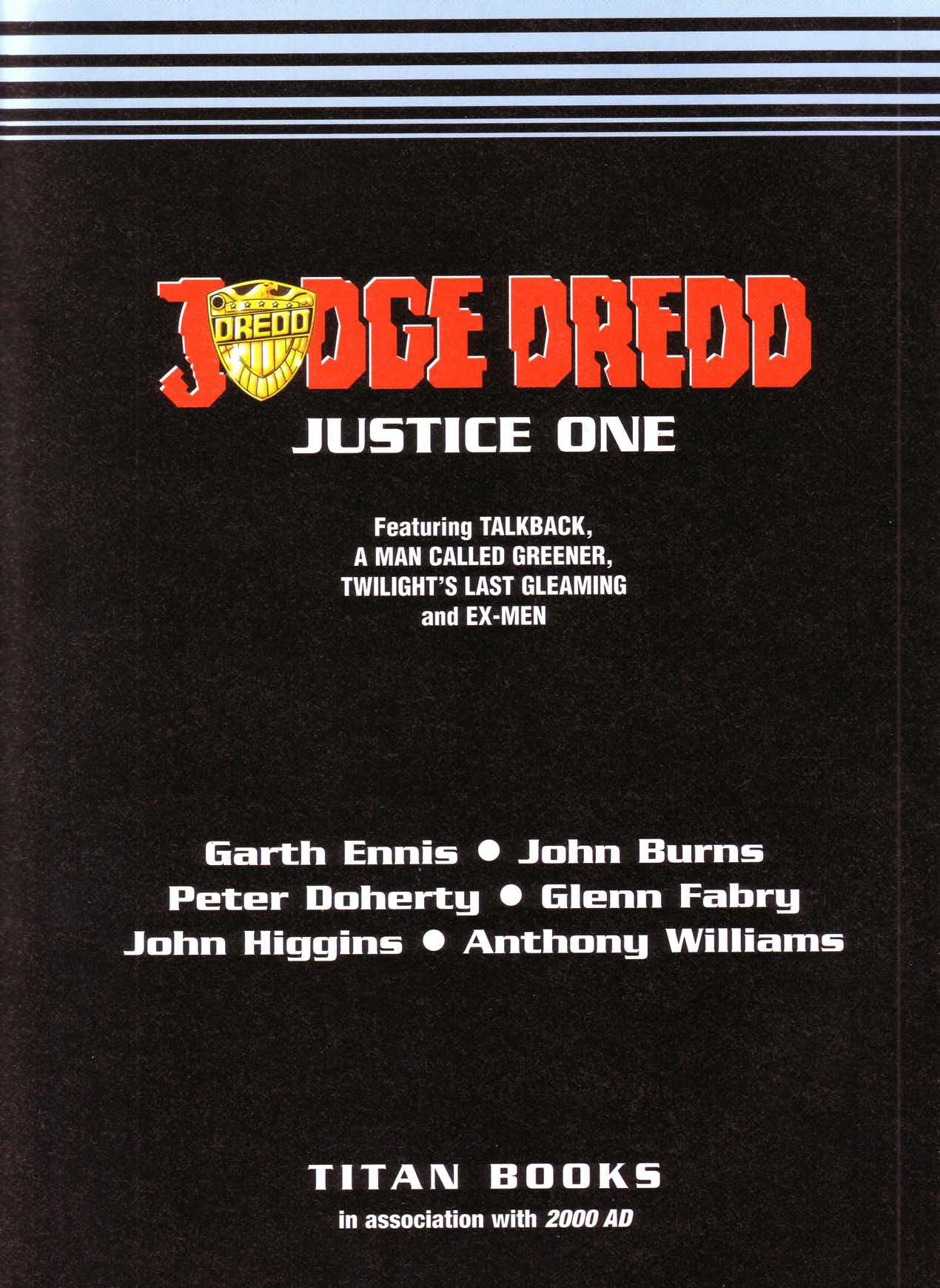 Read online Judge Dredd [Collections - Hamlyn | Mandarin] comic -  Issue # TPB Justice One - 3