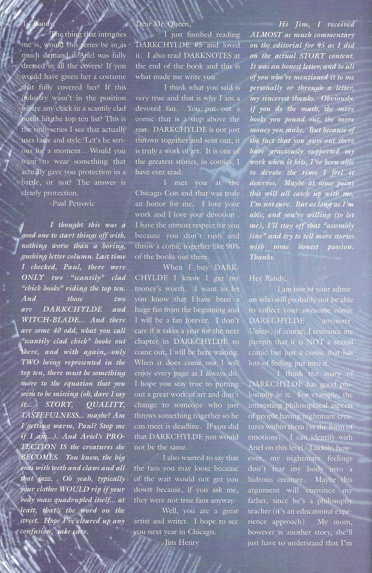 Read online Darkchylde Swimsuit Illustrated comic -  Issue # Full - 19