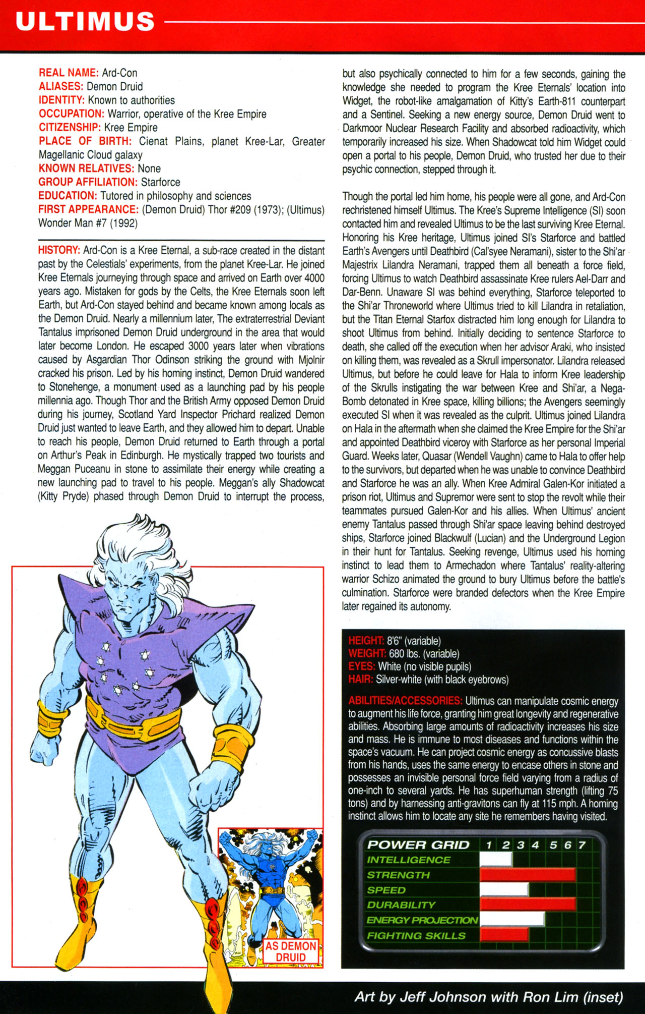 Read online Official Handbook of the Marvel Universe A To Z Update comic -  Issue #5 - 60