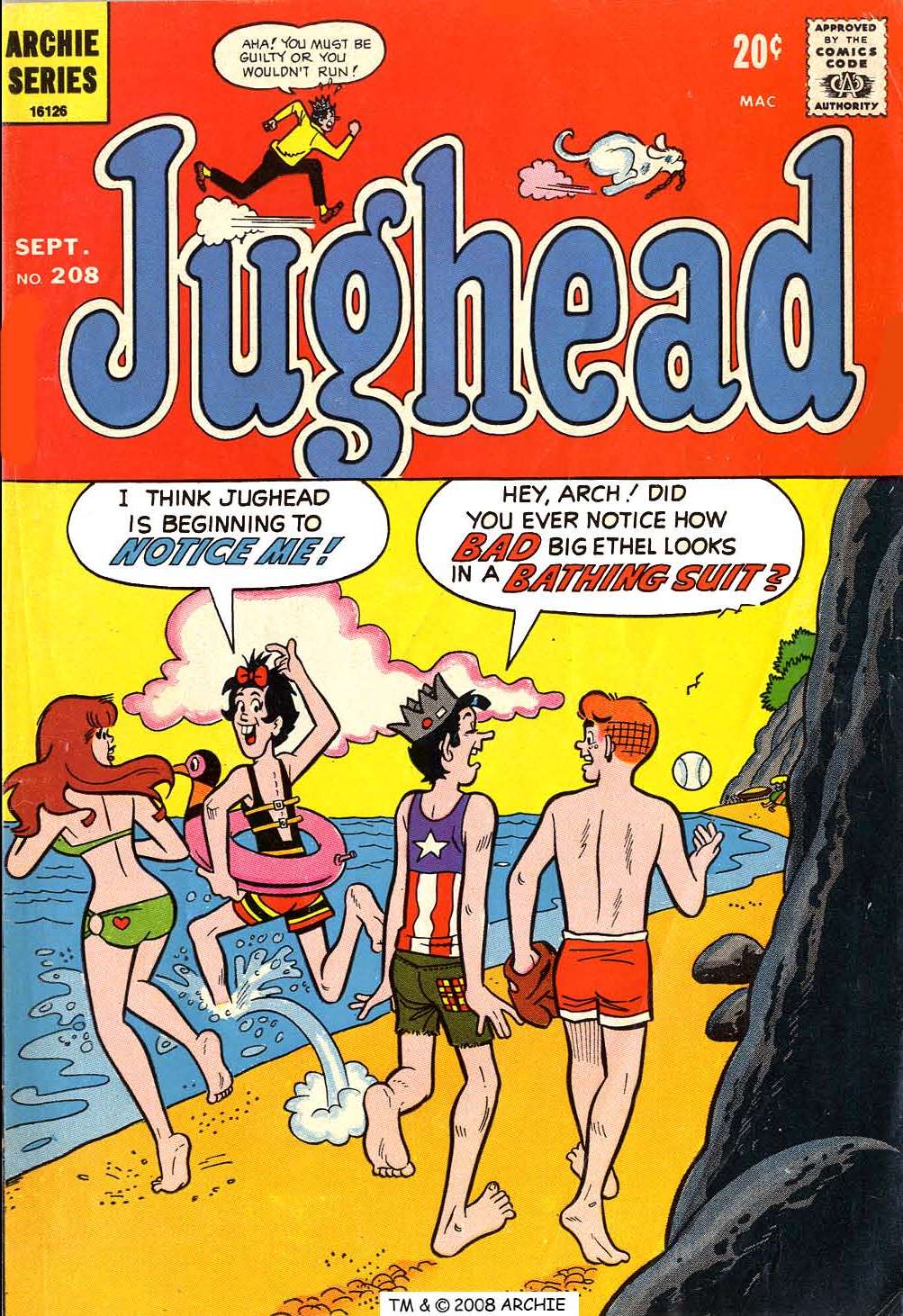 Read online Jughead (1965) comic -  Issue #208 - 1