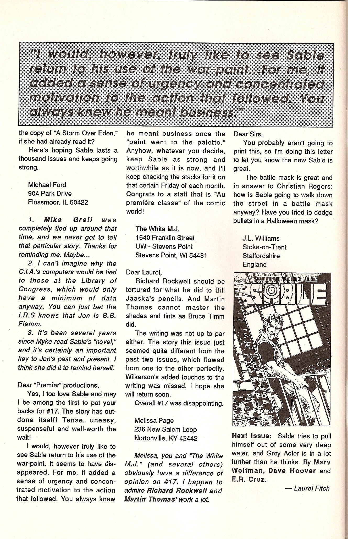 Read online Sable comic -  Issue #20 - 30