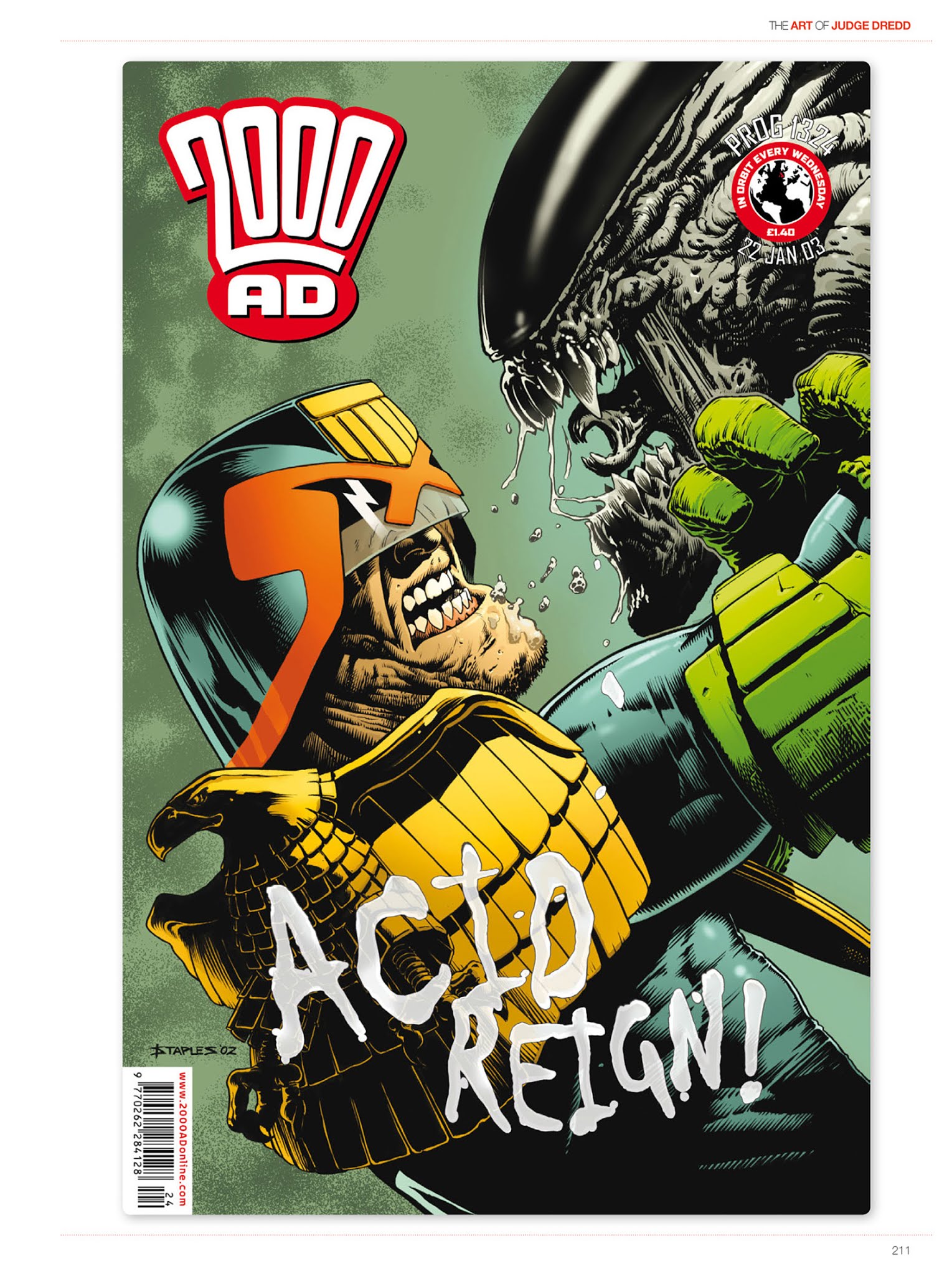 Read online The Art of Judge Dredd: Featuring 35 Years of Zarjaz Covers comic -  Issue # TPB (Part 3) - 32