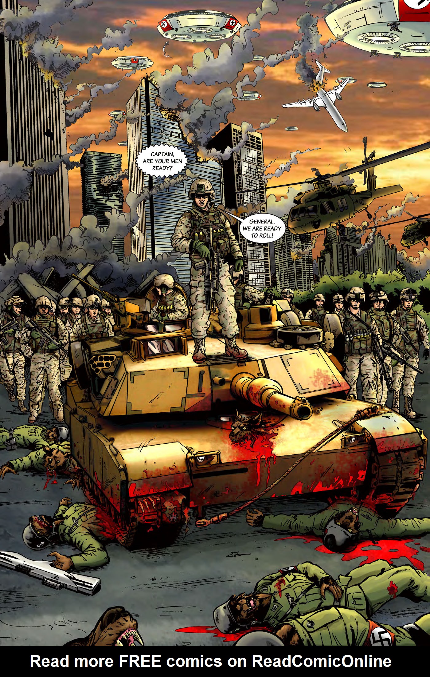 Read online Nazi Werewolves from Outer Space comic -  Issue #2 - 11