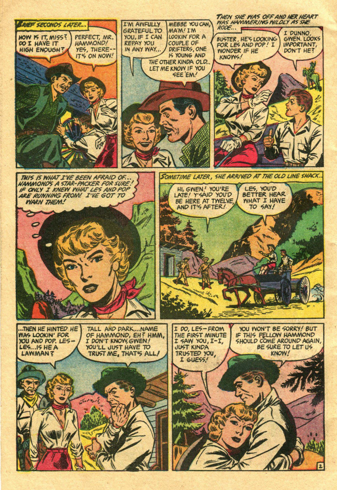 Read online Cowgirl Romances (1950) comic -  Issue #11 - 30