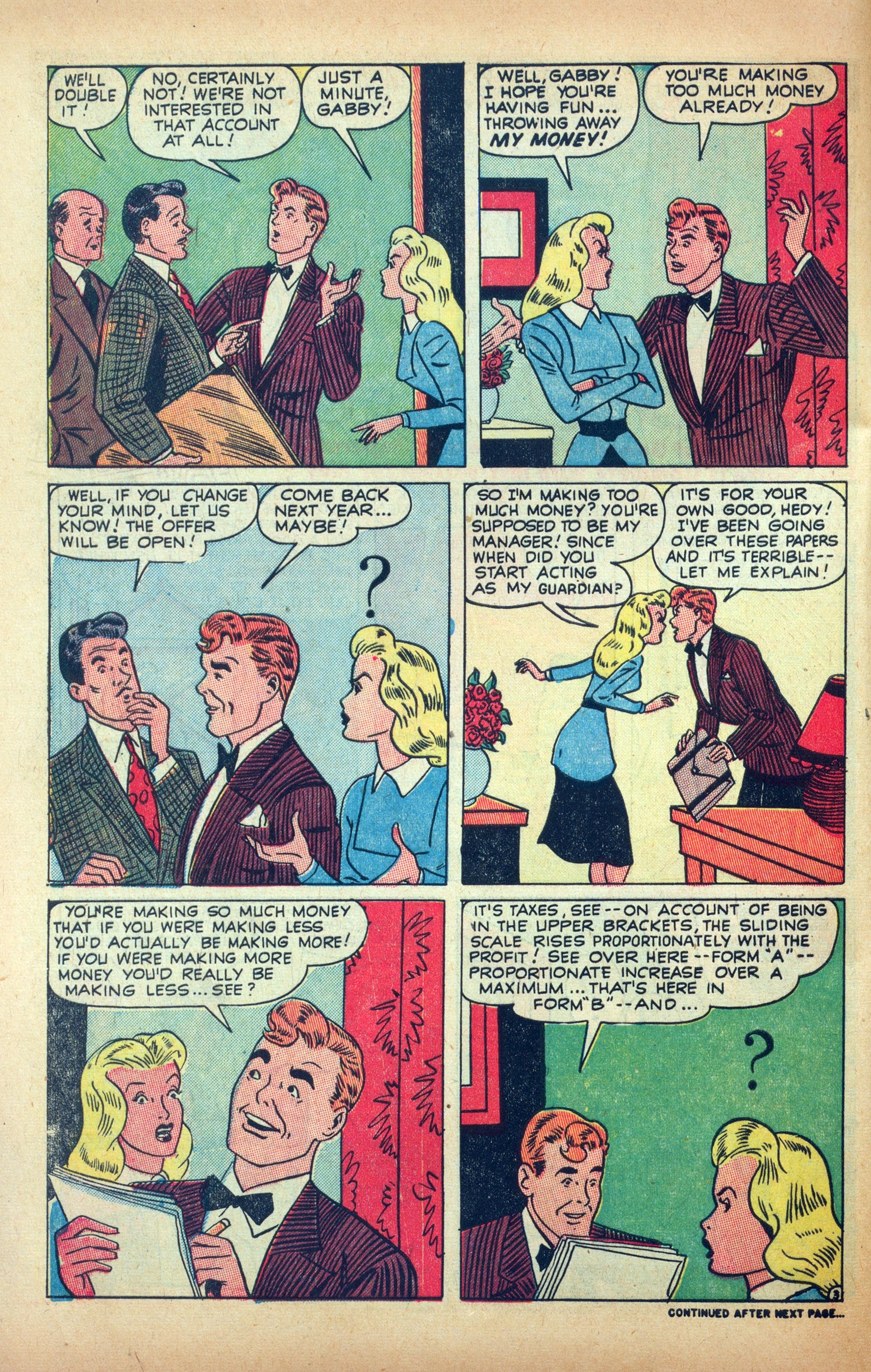 Read online Hedy Of Hollywood Comics comic -  Issue #42 - 28