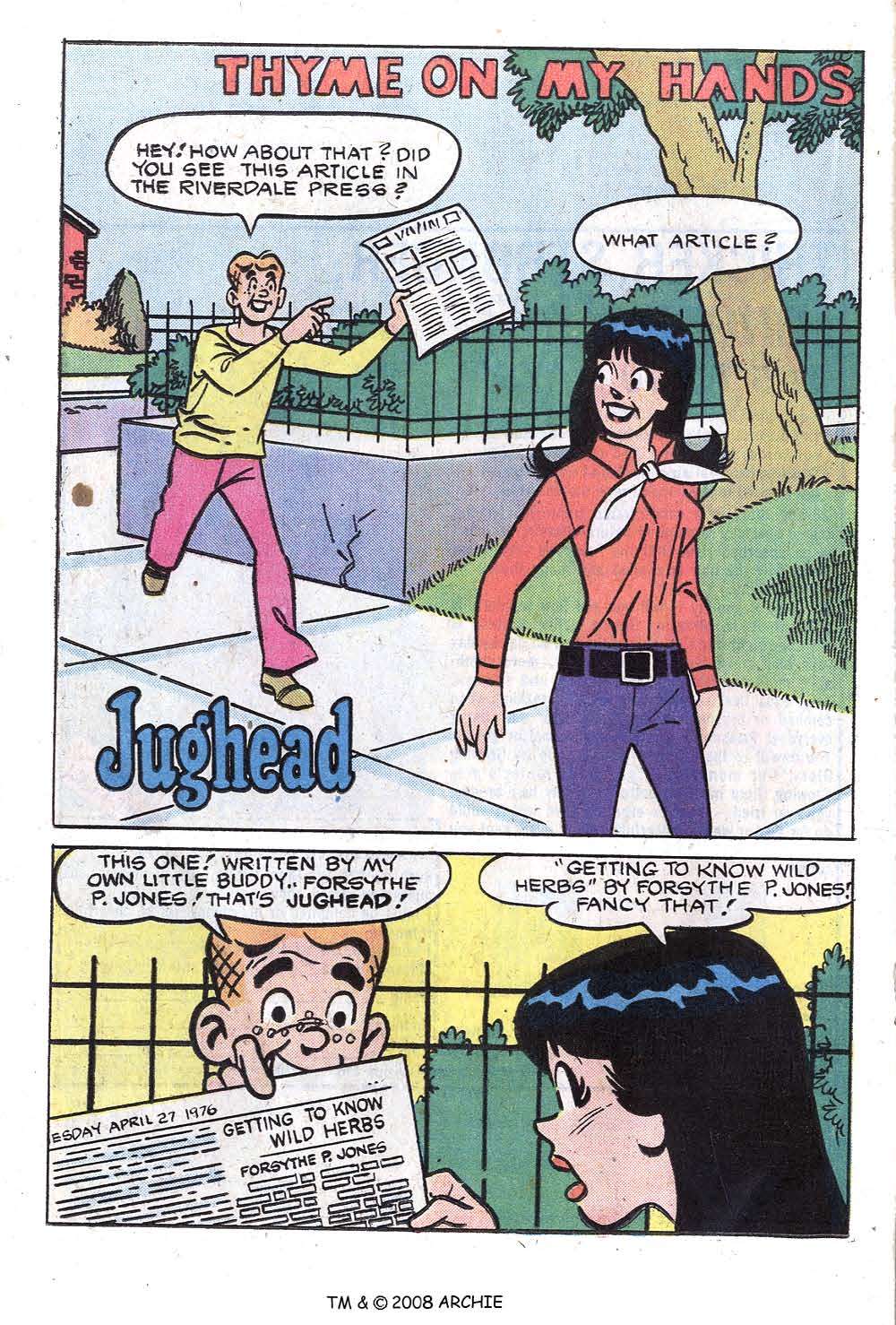 Read online Jughead (1965) comic -  Issue #258 - 20