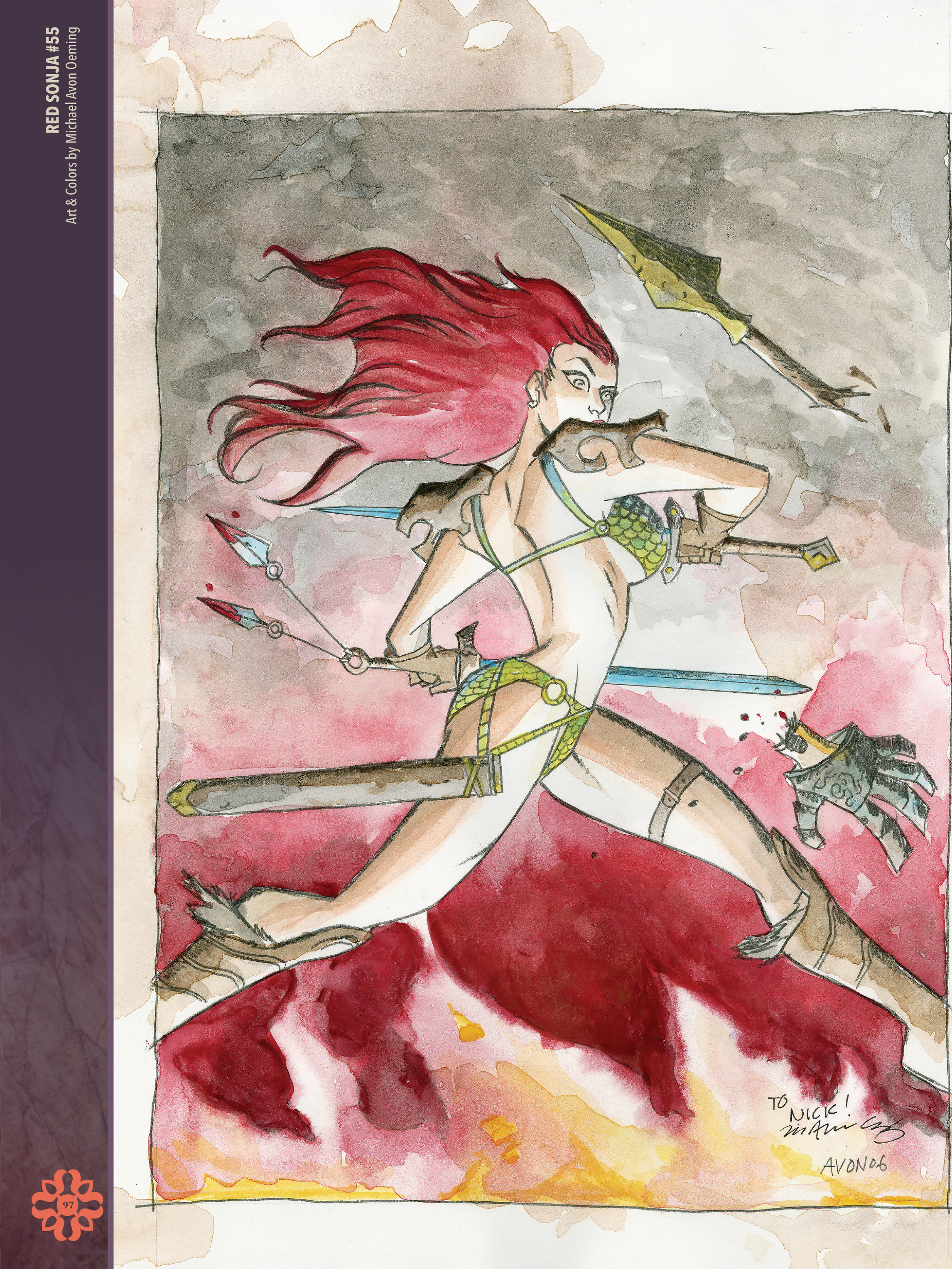 Read online The Art of Red Sonja comic -  Issue # TPB 2 (Part 1) - 97