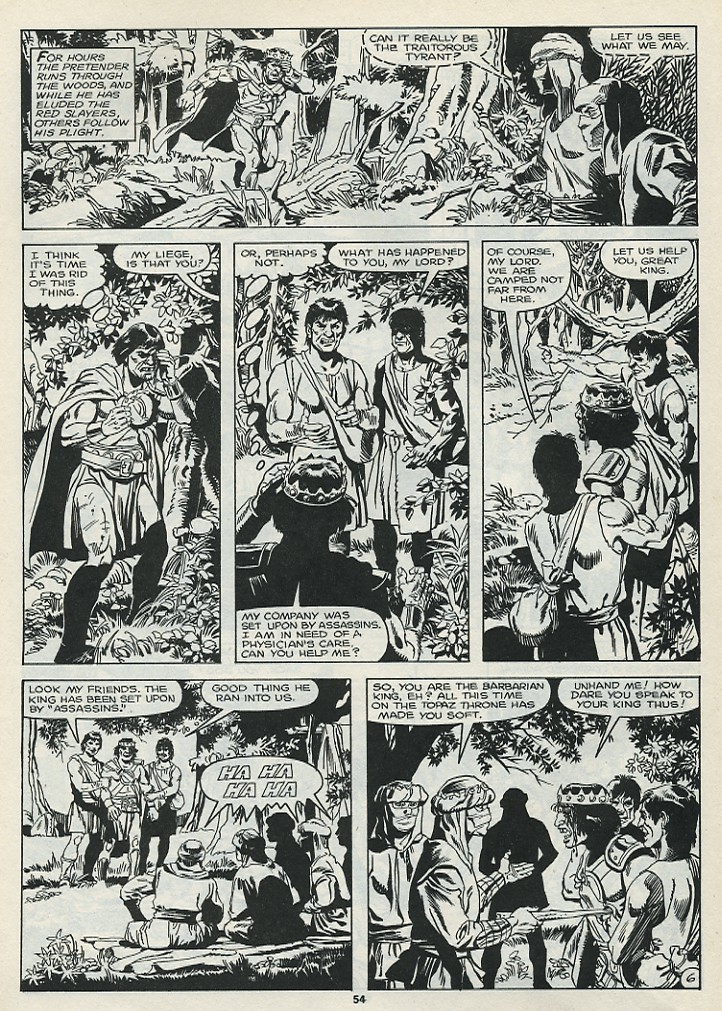 Read online The Savage Sword Of Conan comic -  Issue #182 - 56