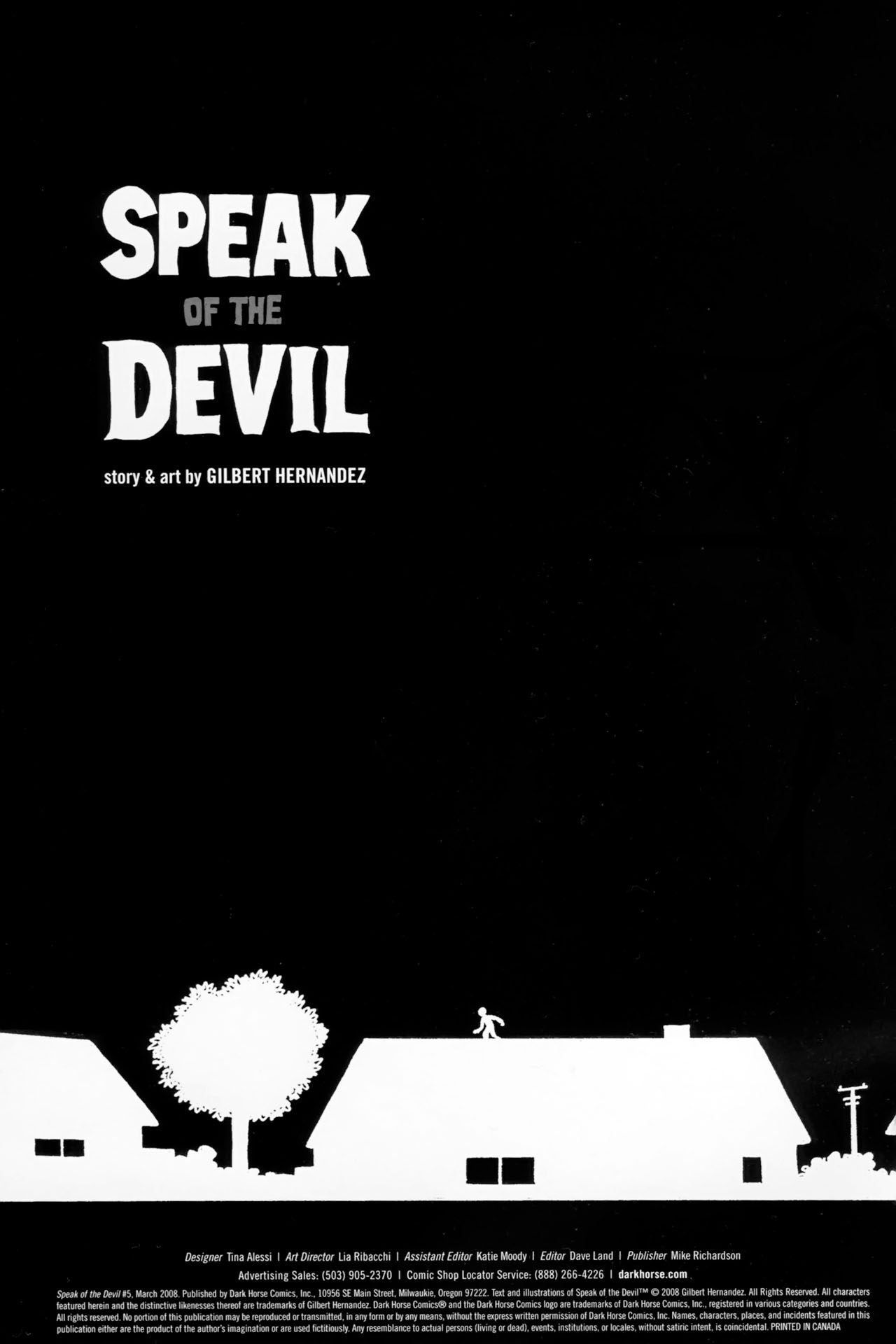 Read online Speak of the Devil comic -  Issue #5 - 2