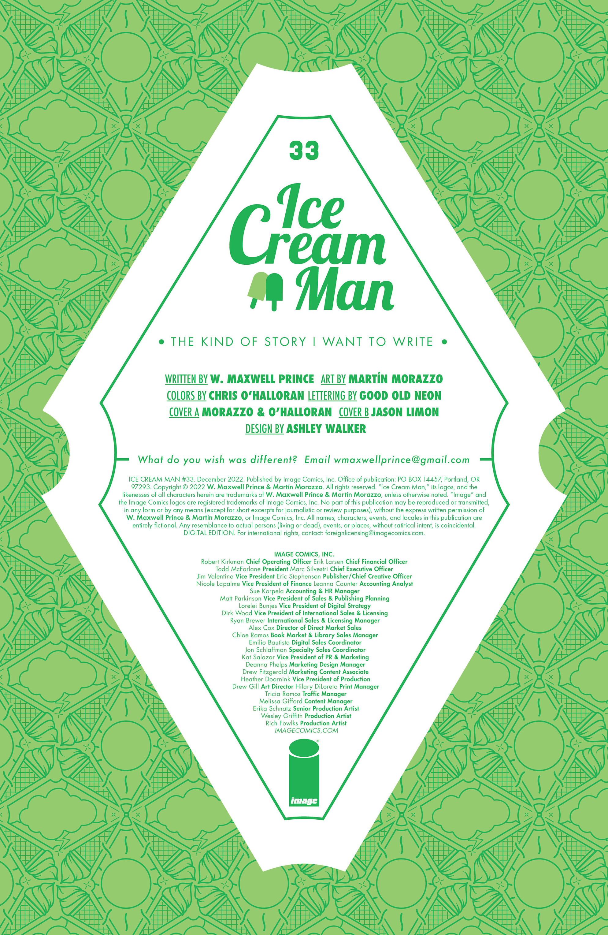 Read online Ice Cream Man comic -  Issue #33 - 2