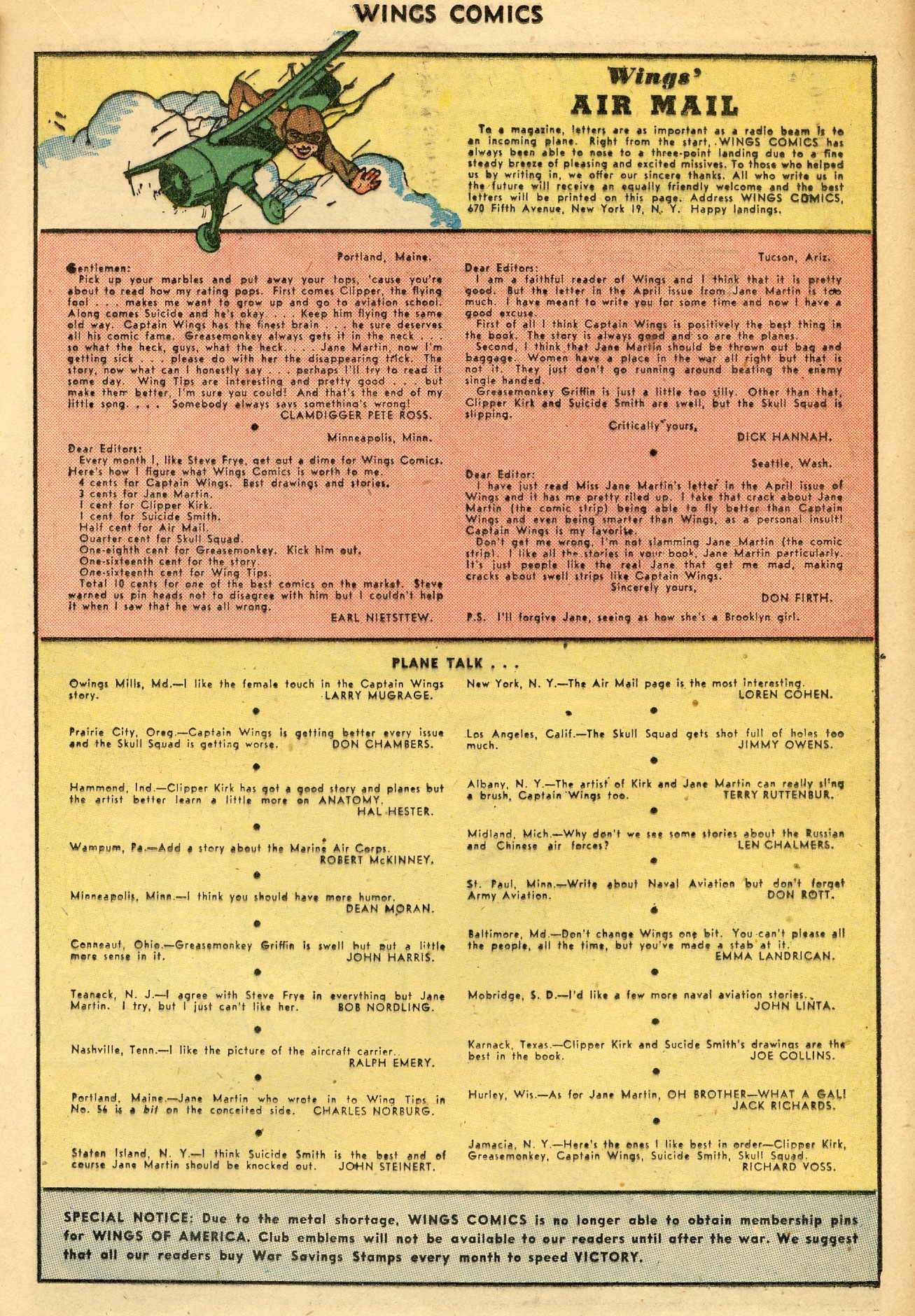 Read online Wings Comics comic -  Issue #60 - 21