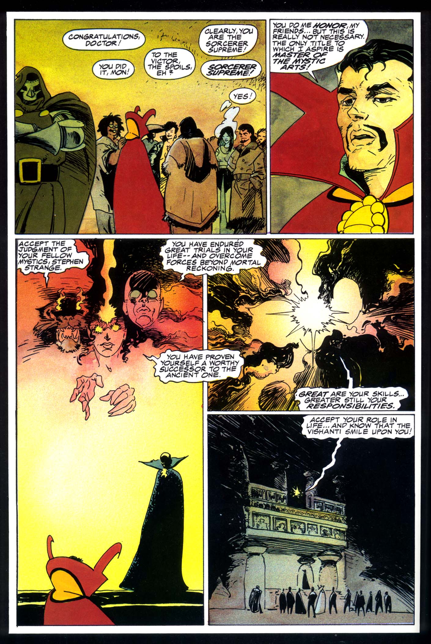 Read online Marvel Graphic Novel comic -  Issue #49 - Doctor Strange & Doctor Doom - Triumph & Torment - 27